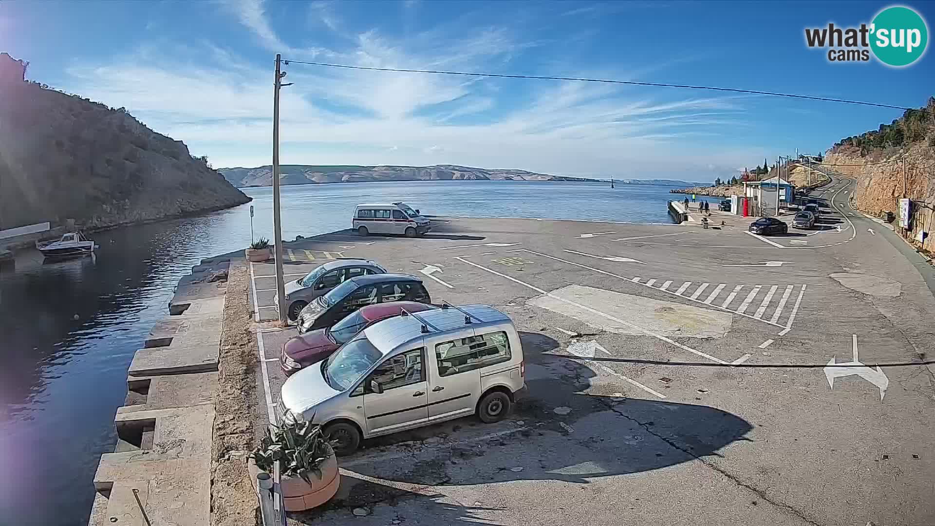 Webcam porto traghetti di Prizna – per l’isola di Pag