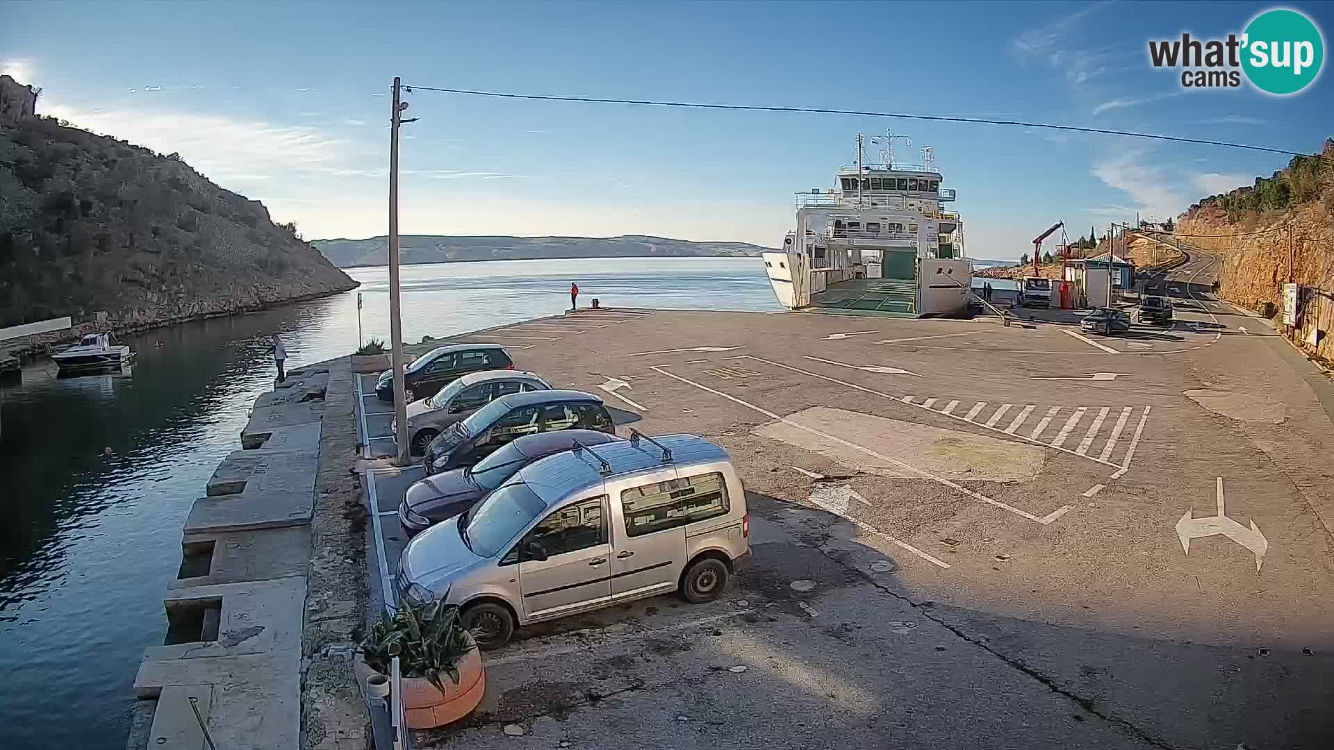 Webcam porto traghetti di Prizna – per l’isola di Pag