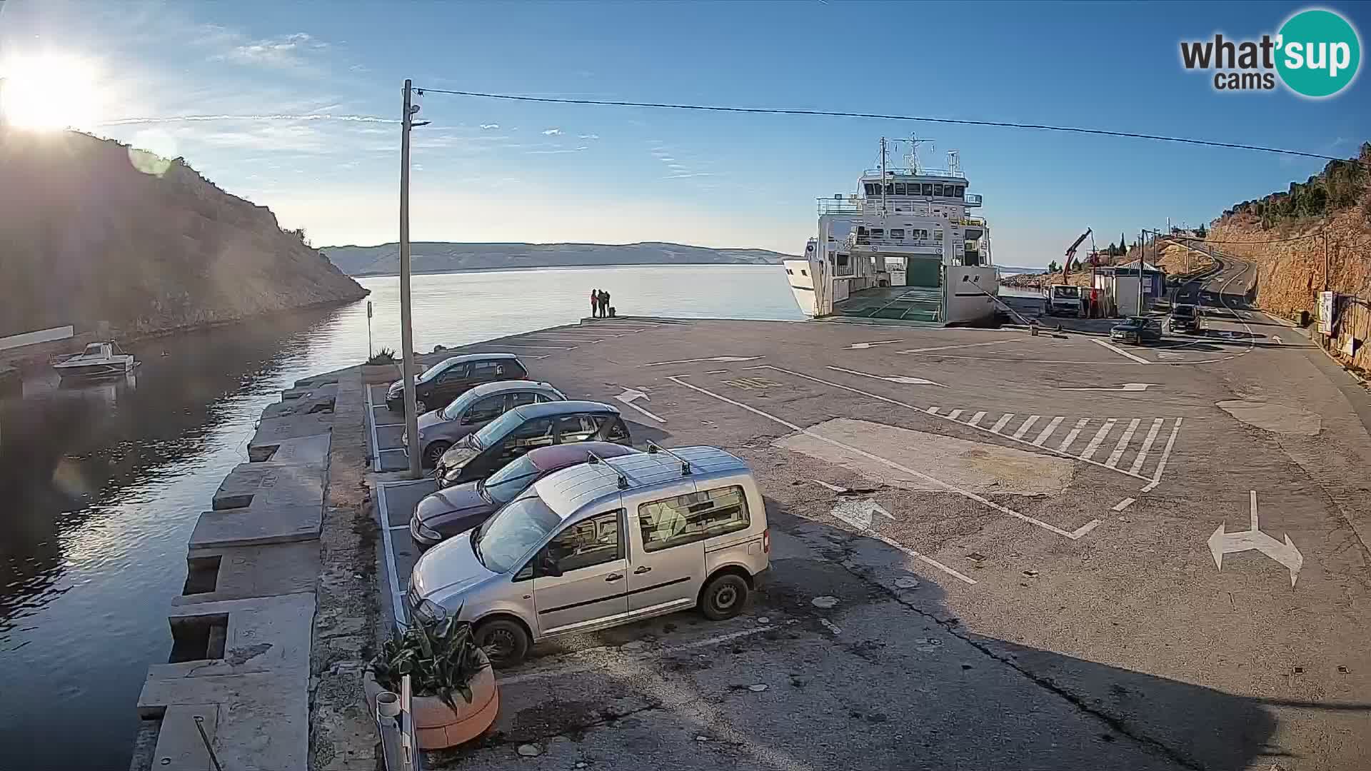 Webcam porto traghetti di Prizna – per l’isola di Pag