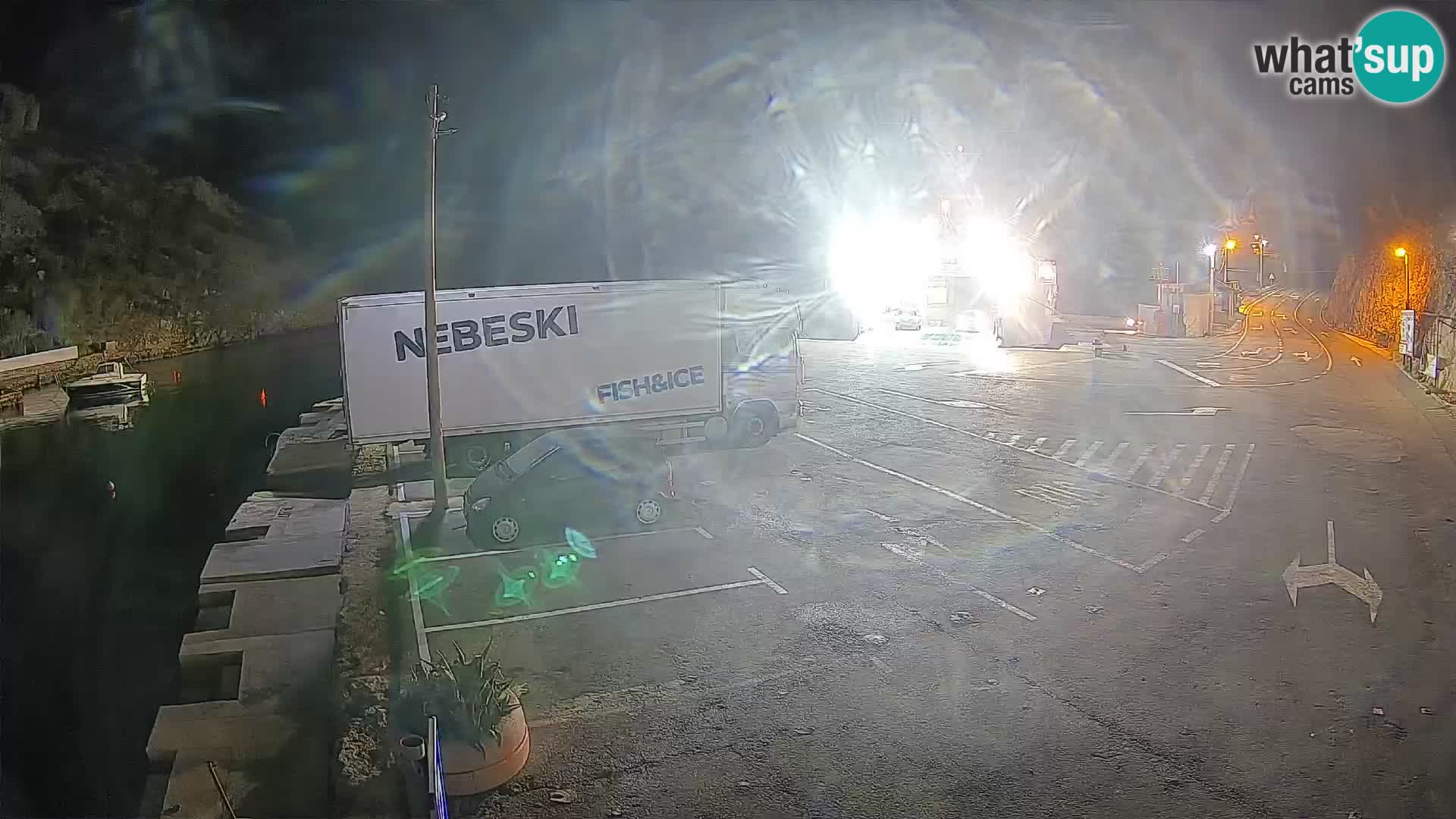 Webcam Fährhafen Prizna – zur Insel Pag