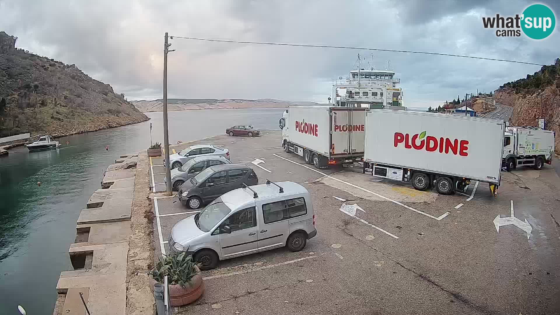 Webcam porto traghetti di Prizna – per l’isola di Pag