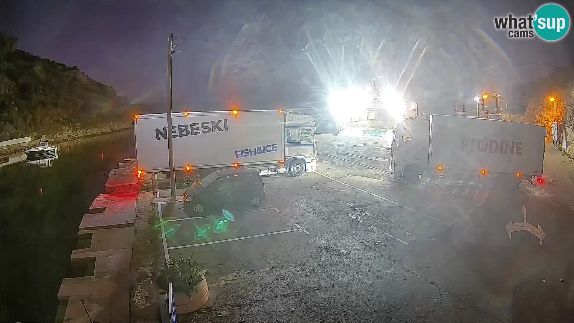 Webcam Fährhafen Prizna – zur Insel Pag