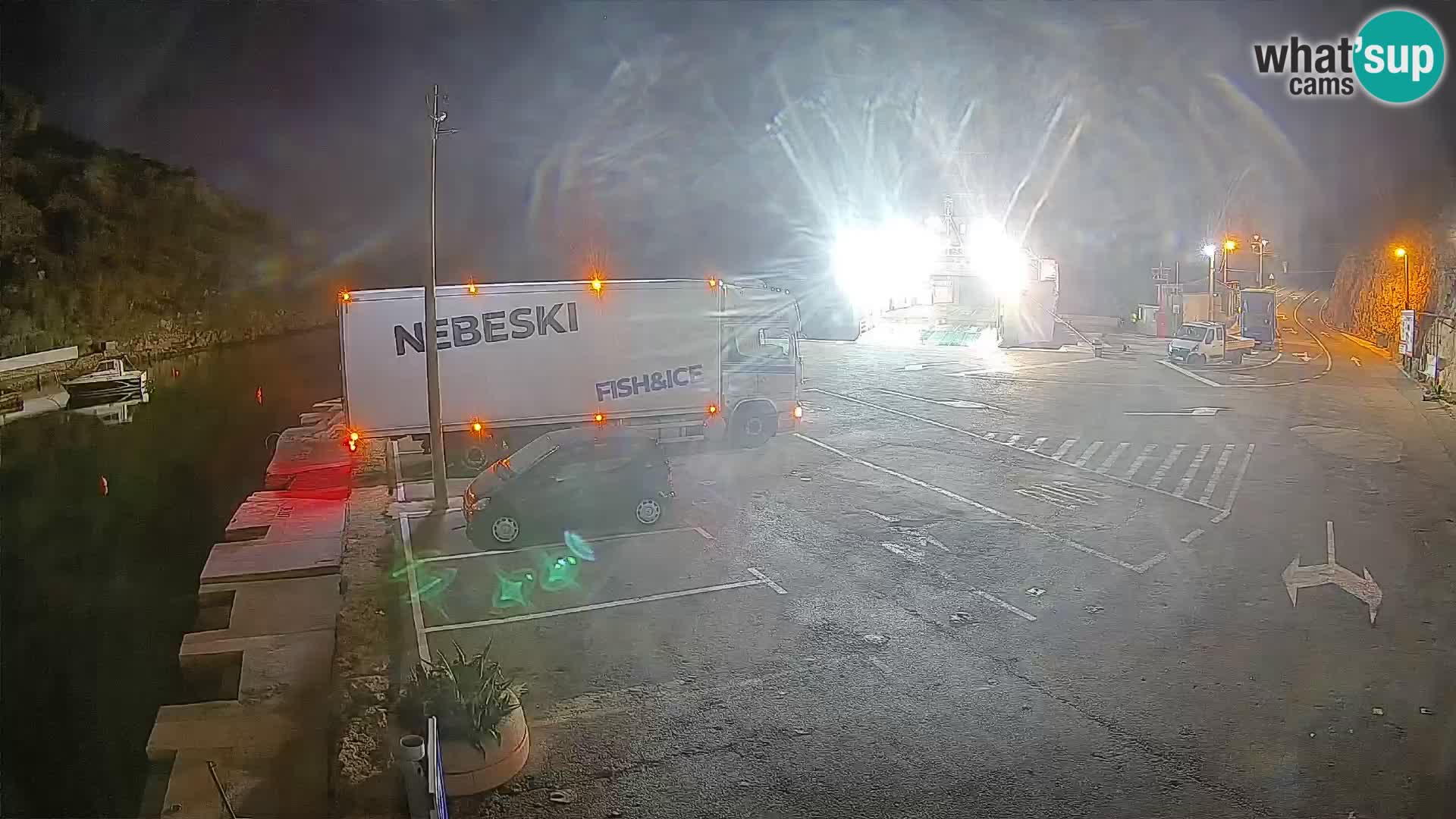 Webcam Fährhafen Prizna – zur Insel Pag