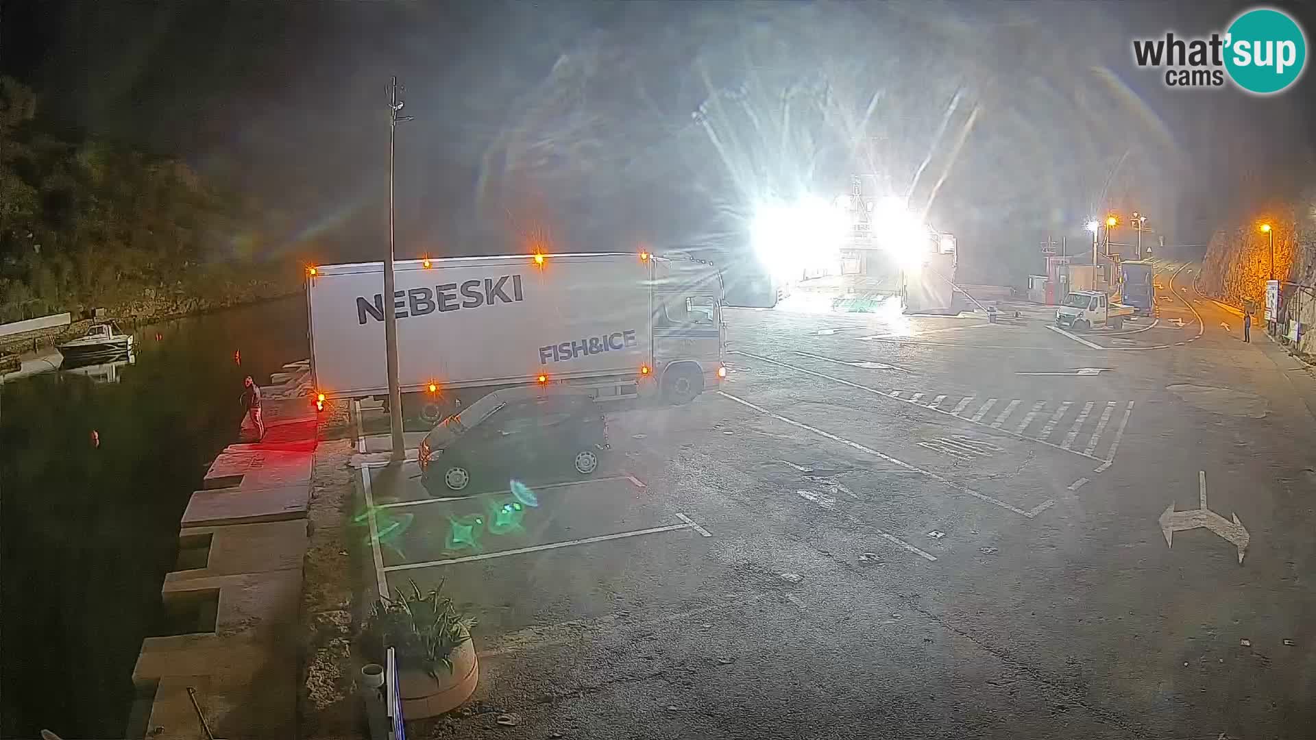 Webcam Fährhafen Prizna – zur Insel Pag