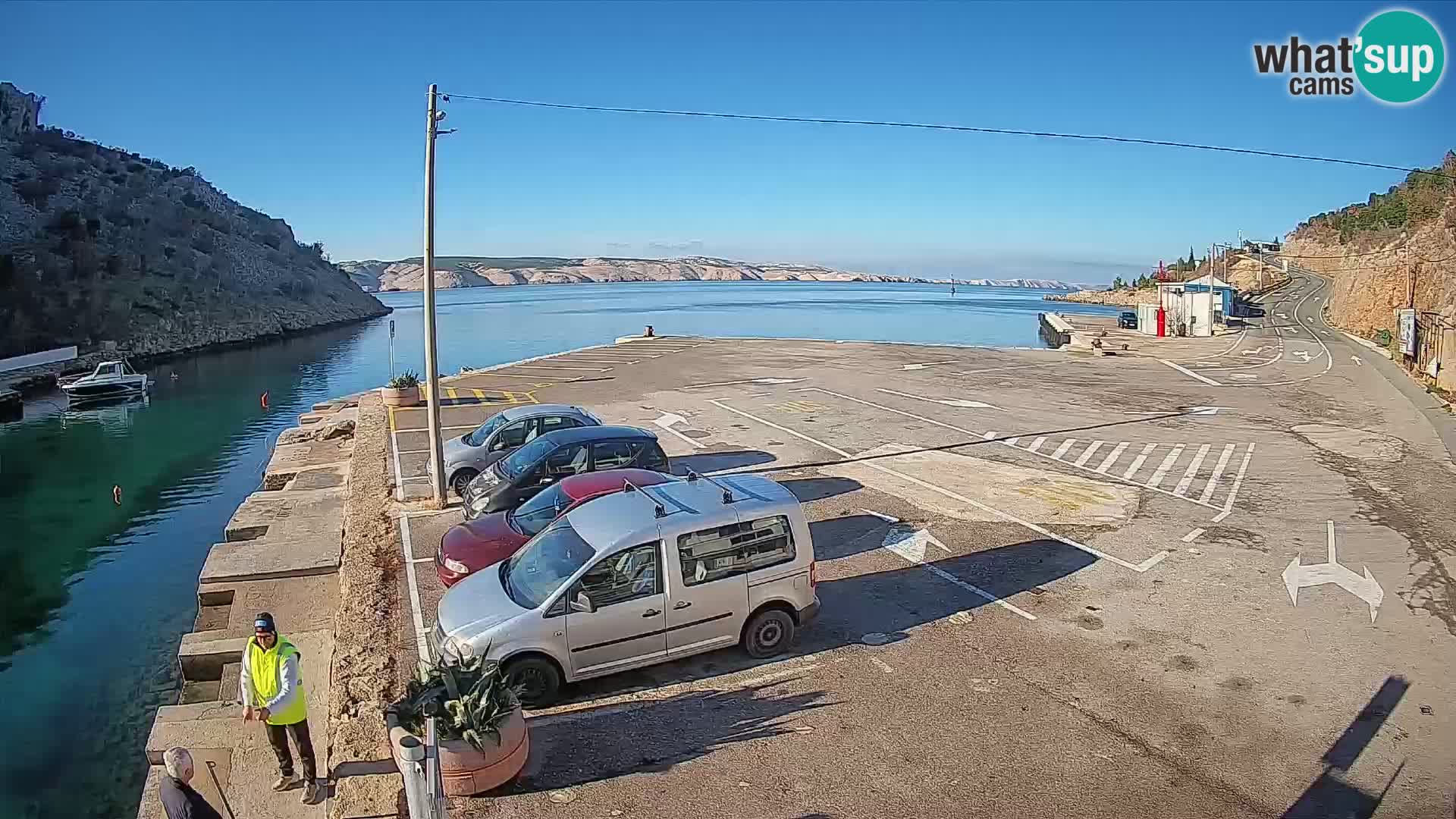 Webcam porto traghetti di Prizna – per l’isola di Pag