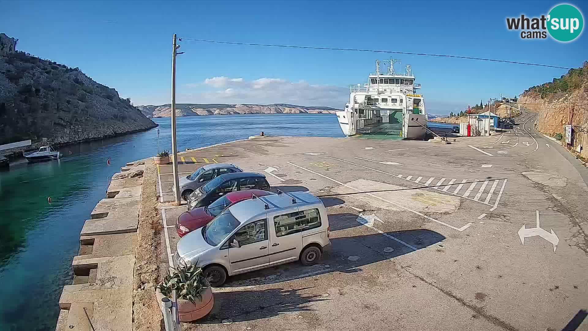 Webcam porto traghetti di Prizna – per l’isola di Pag