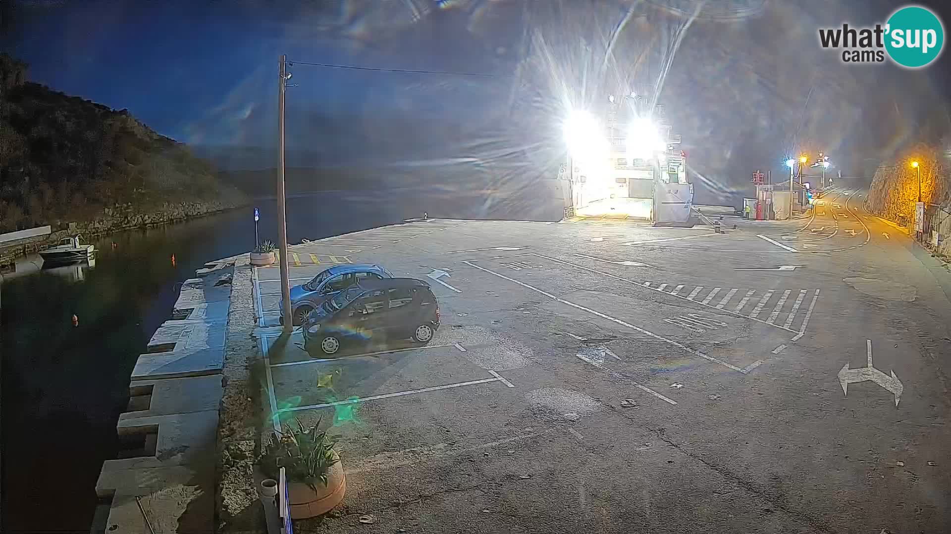 Webcam Fährhafen Prizna – zur Insel Pag