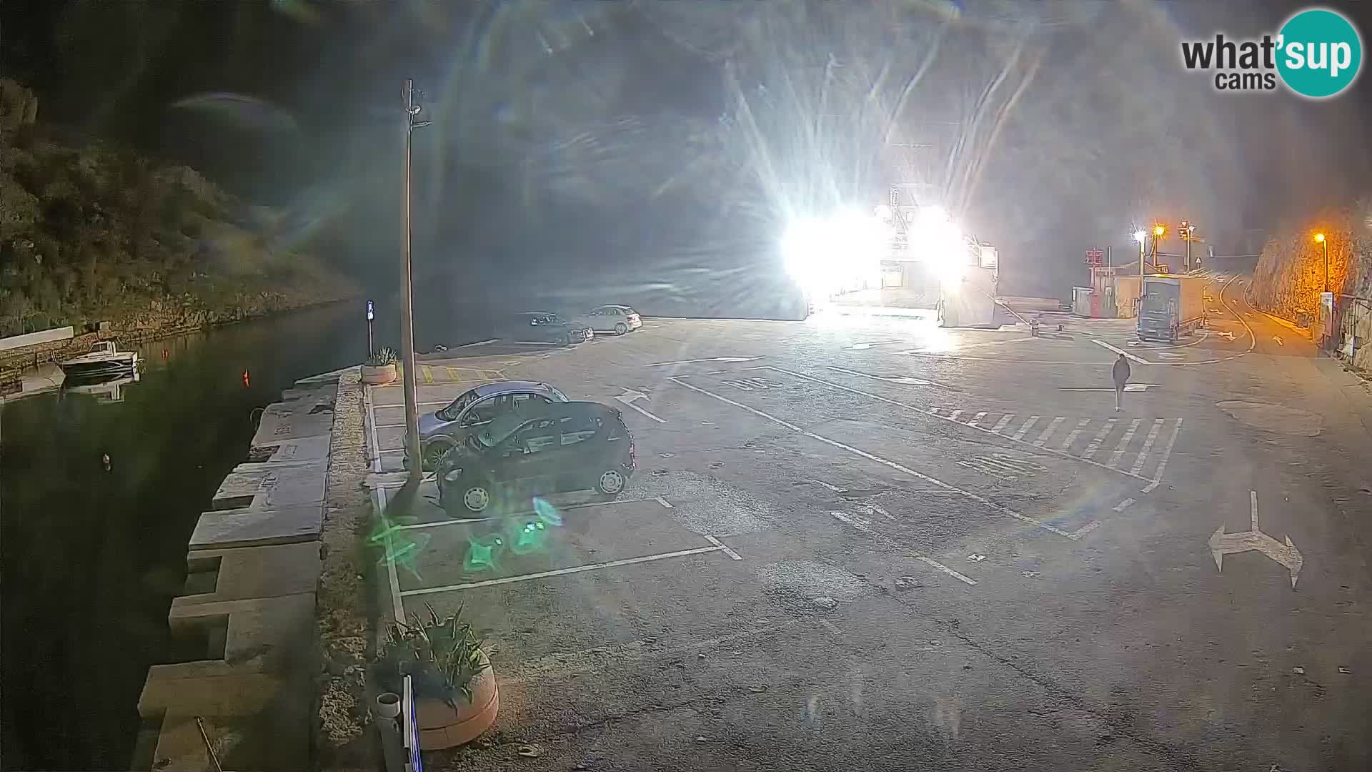 Webcam Fährhafen Prizna – zur Insel Pag