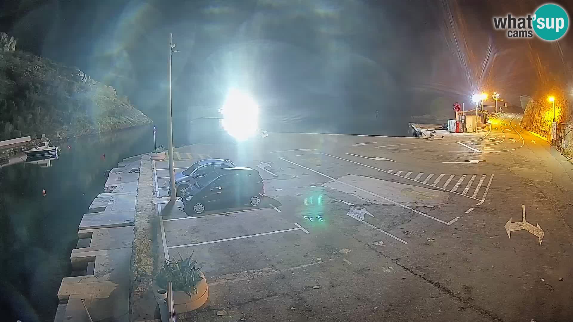 Webcam Fährhafen Prizna – zur Insel Pag