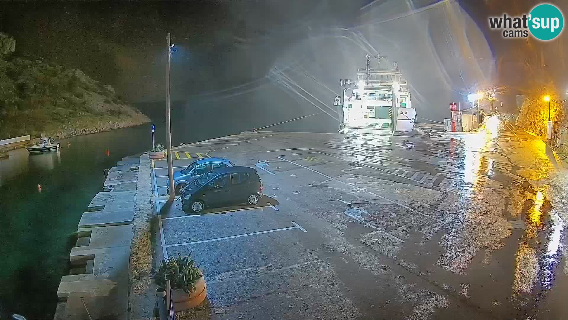 Webcam Fährhafen Prizna – zur Insel Pag