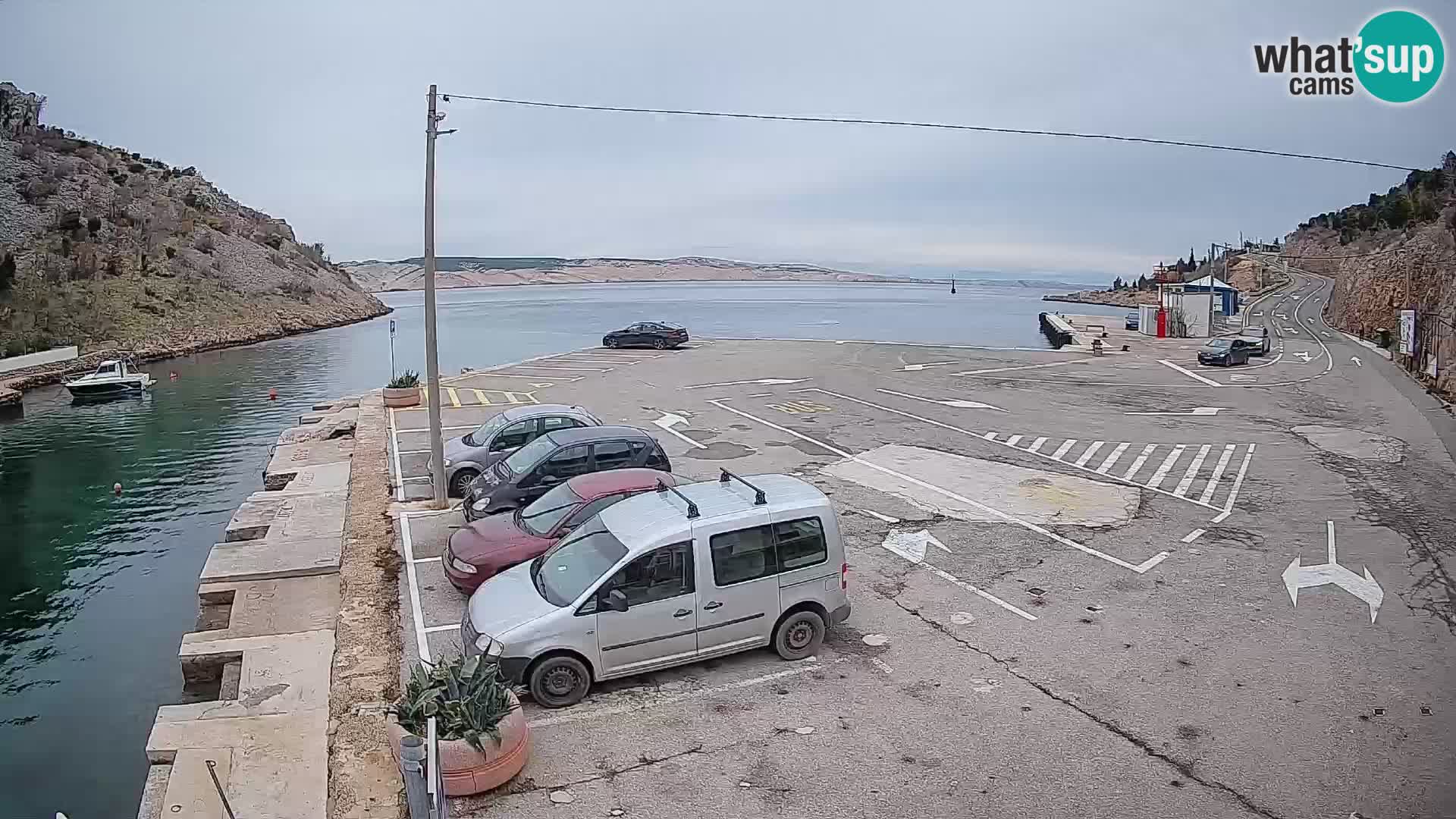 Webcam porto traghetti di Prizna – per l’isola di Pag
