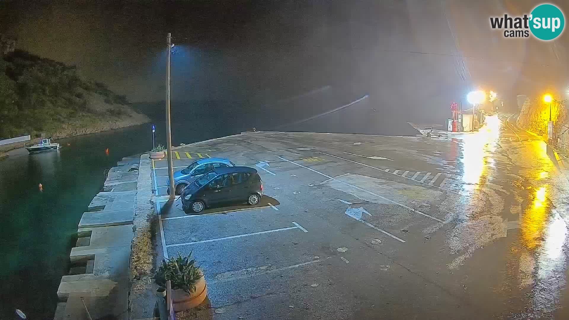 Webcam Fährhafen Prizna – zur Insel Pag