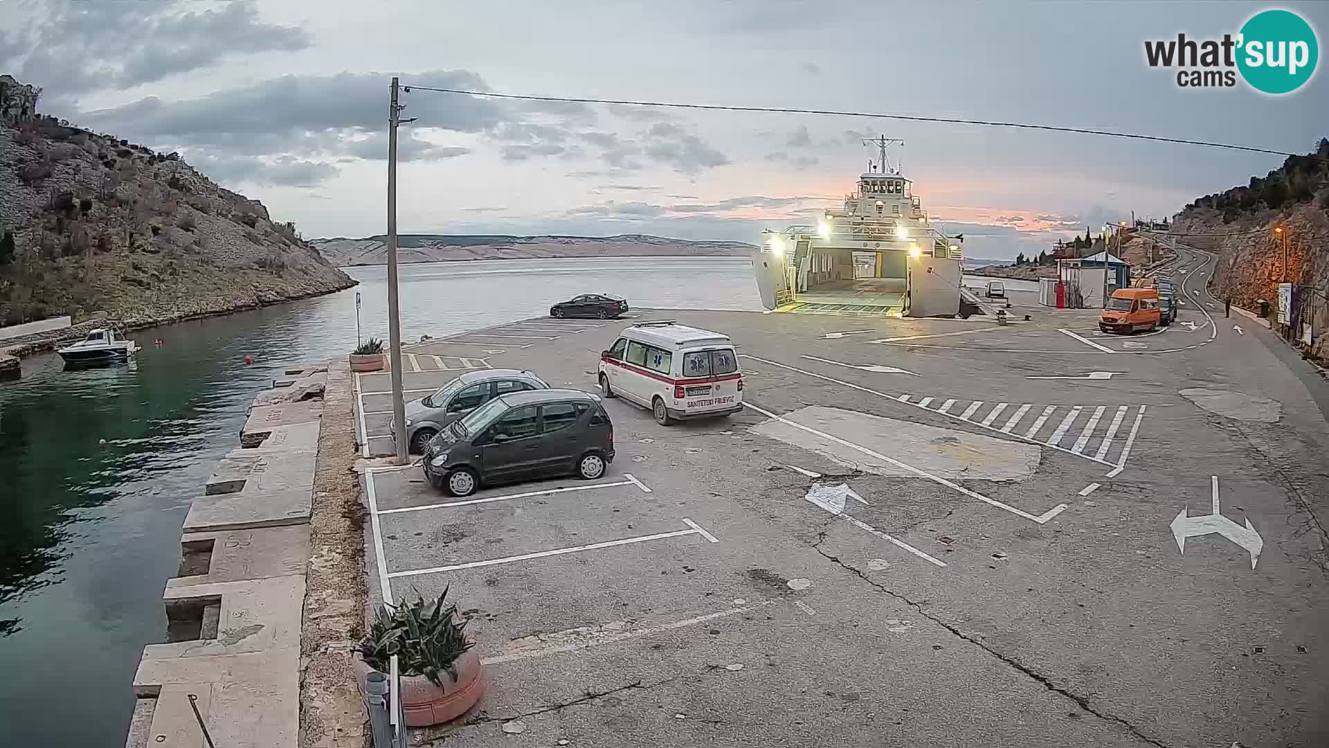 Webcam porto traghetti di Prizna – per l’isola di Pag