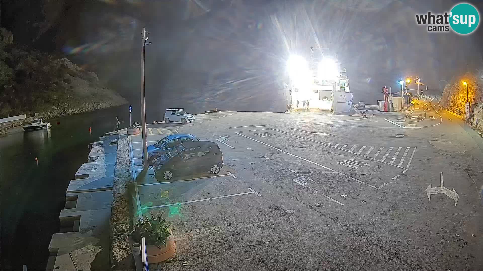 Webcam Fährhafen Prizna – zur Insel Pag