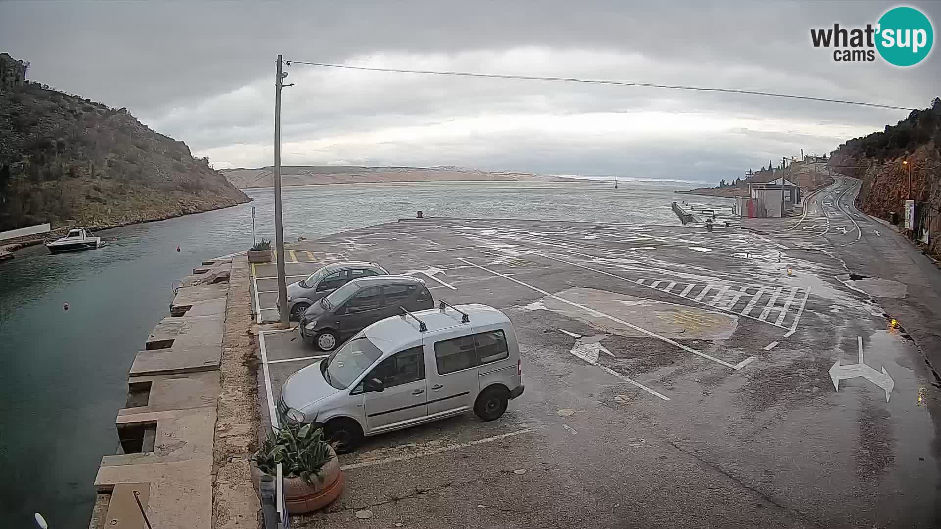 Webcam porto traghetti di Prizna – per l’isola di Pag