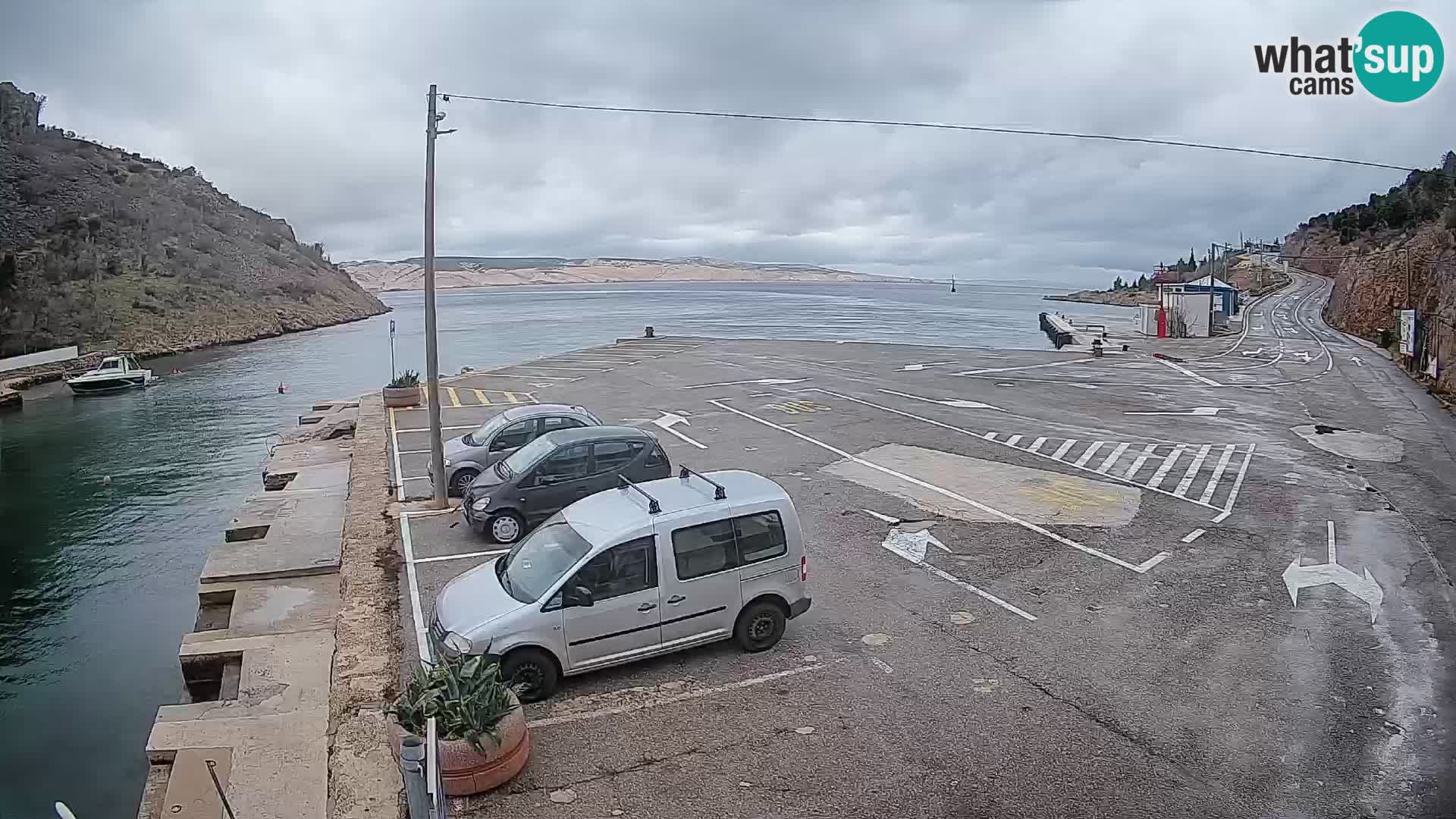 Webcam porto traghetti di Prizna – per l’isola di Pag