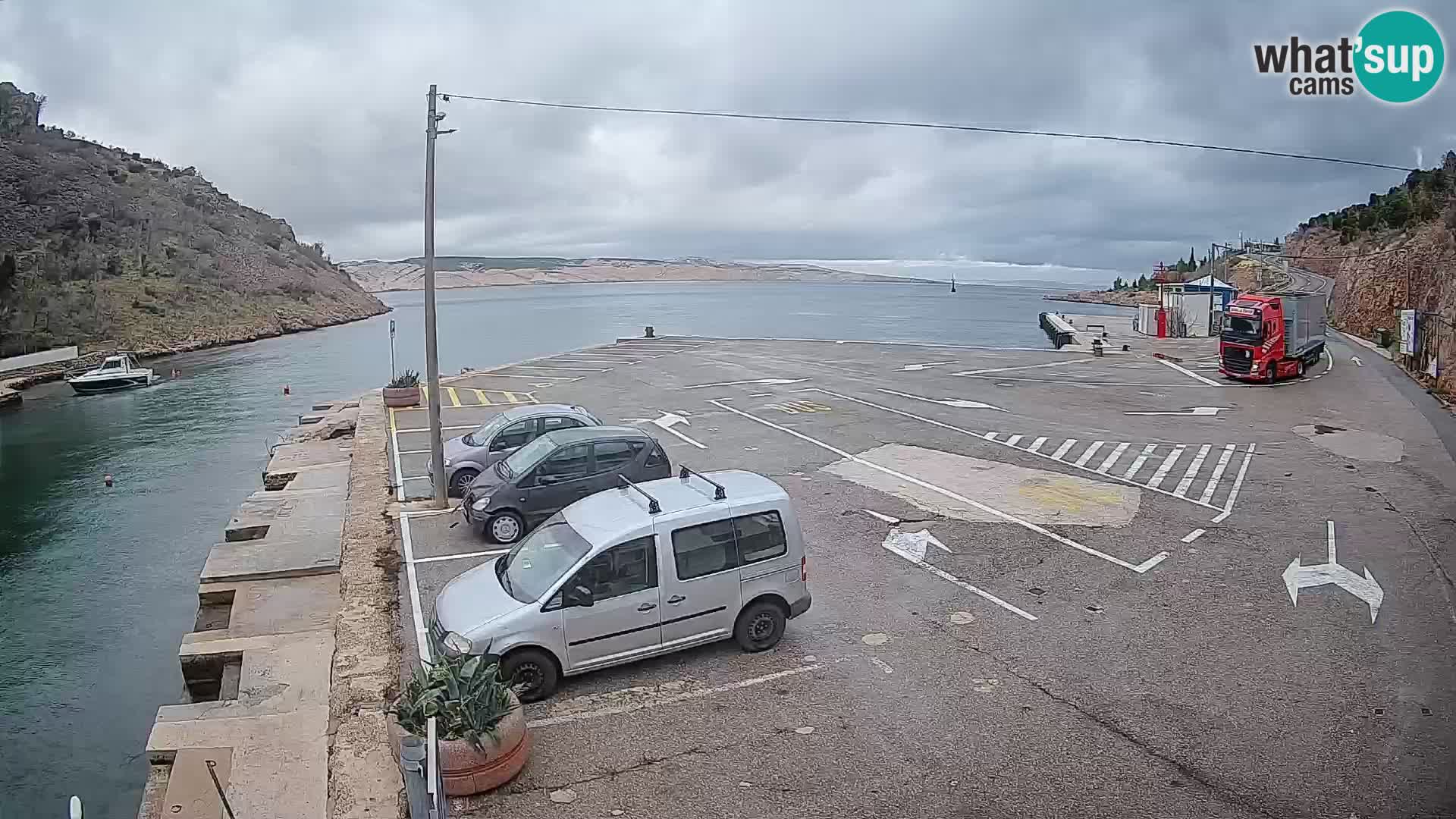 Webcam porto traghetti di Prizna – per l’isola di Pag