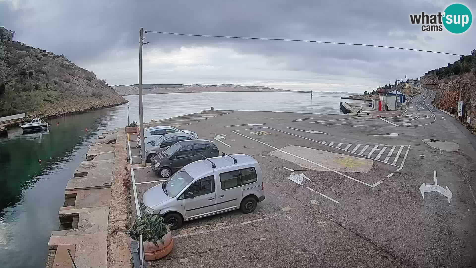 Webcam porto traghetti di Prizna – per l’isola di Pag