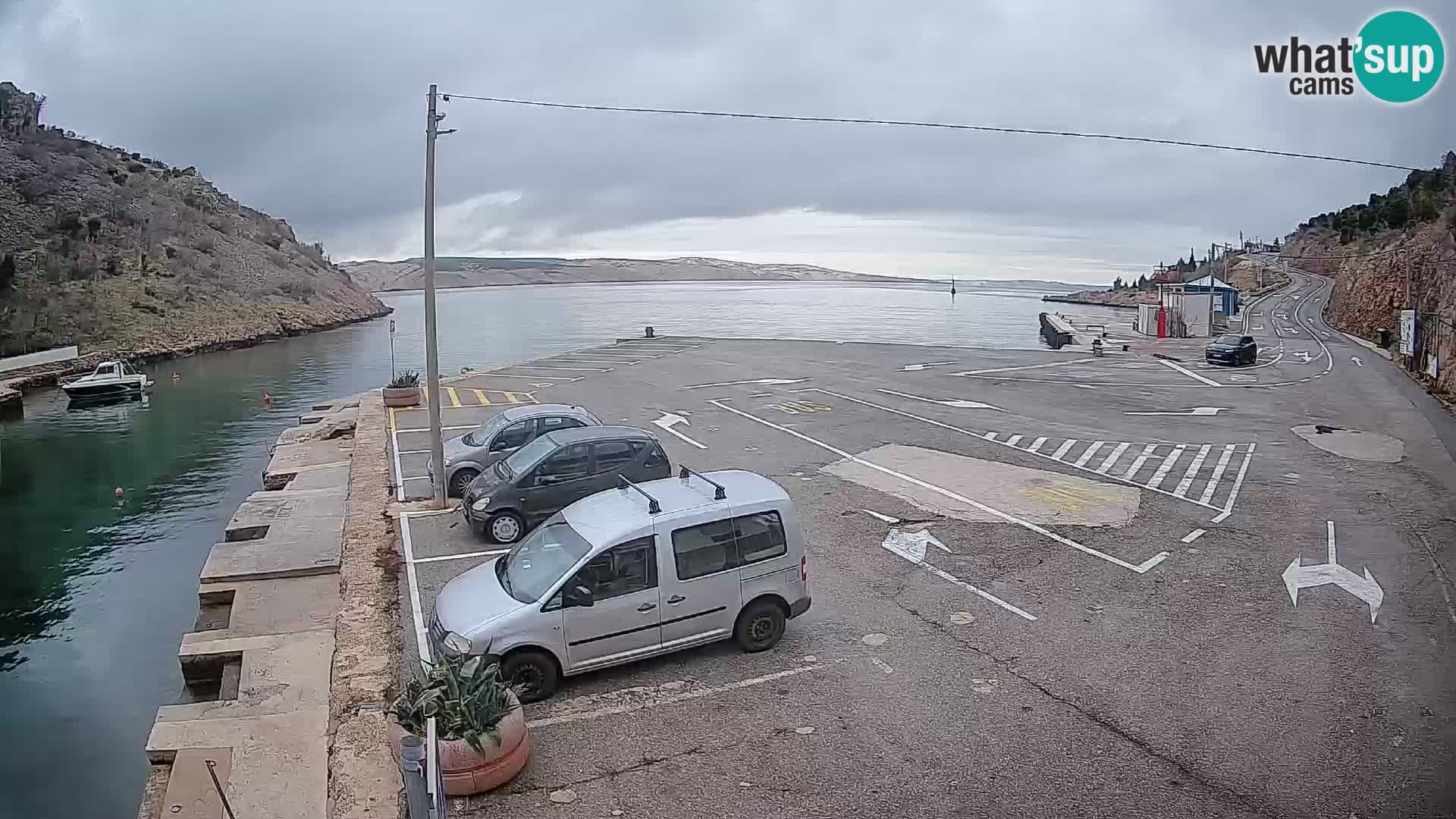 Webcam porto traghetti di Prizna – per l’isola di Pag