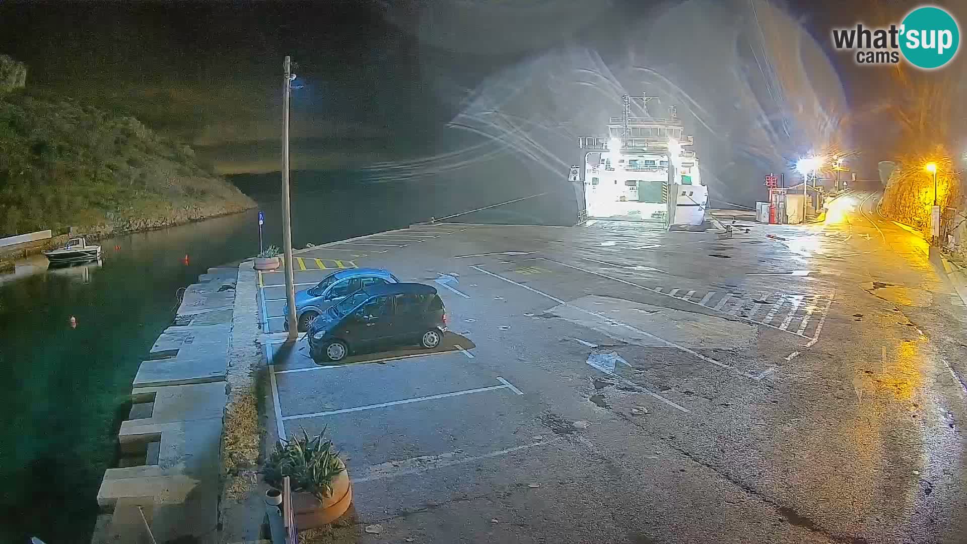 Webcam Fährhafen Prizna – zur Insel Pag