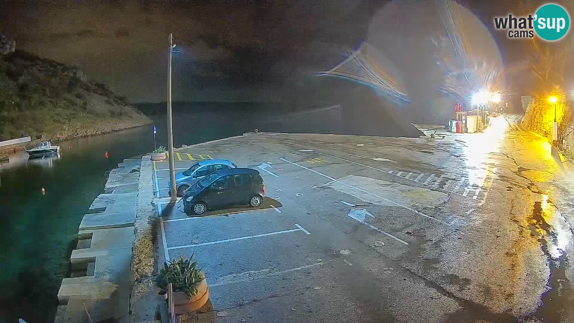 Webcam Prizna ferry port to Pag island