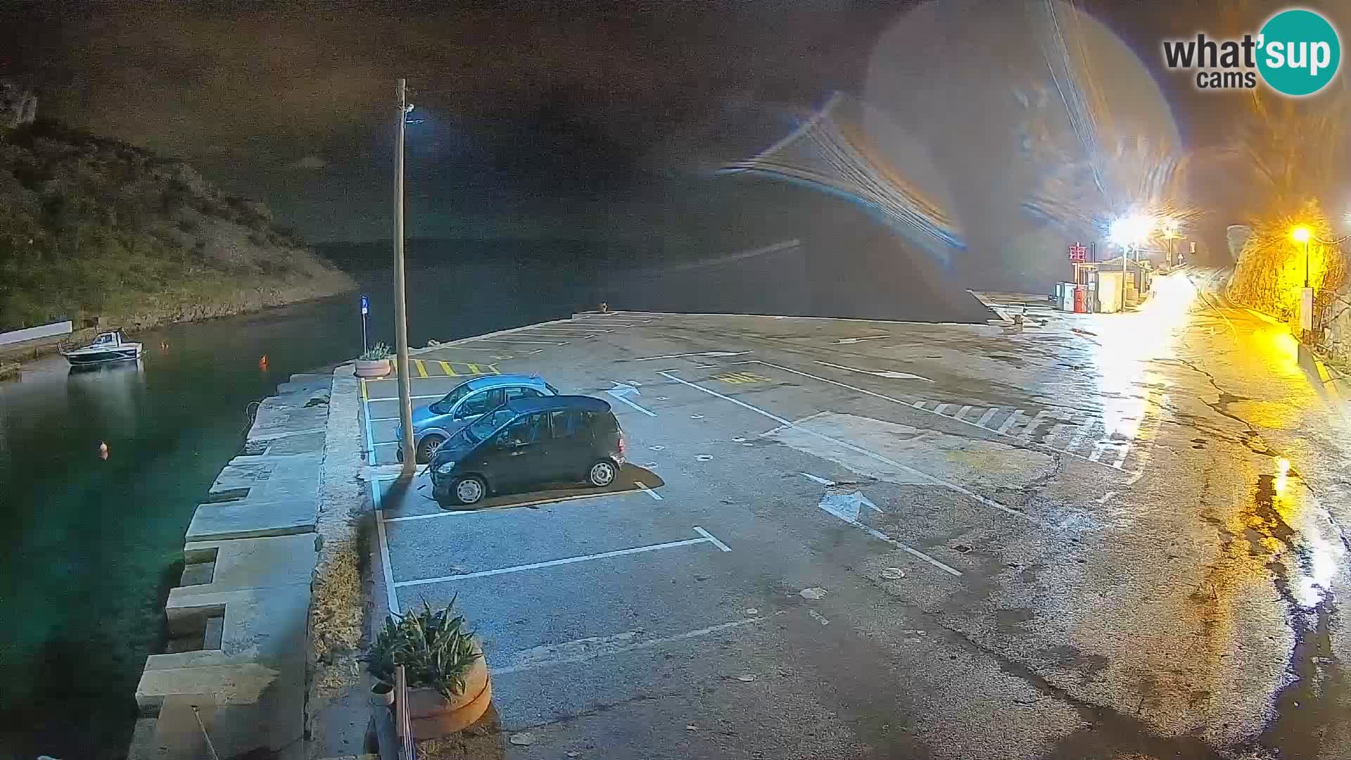 Webcam Prizna ferry port to Pag island