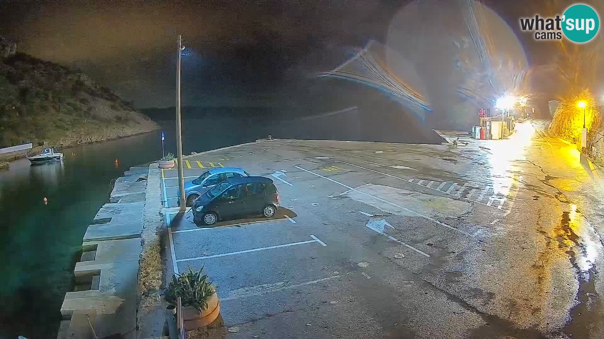 Webcam Prizna ferry port to Pag island