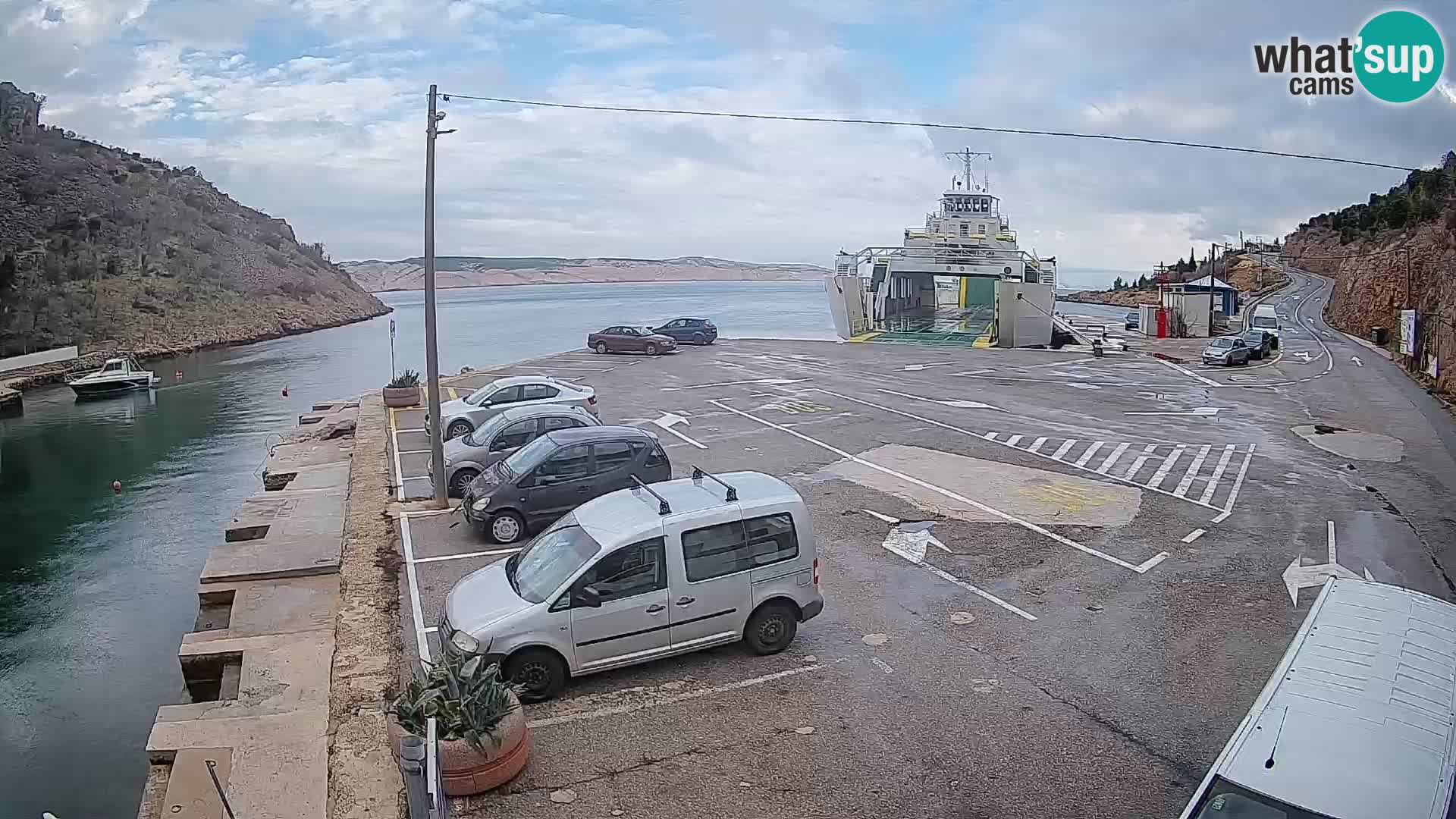 Webcam porto traghetti di Prizna – per l’isola di Pag