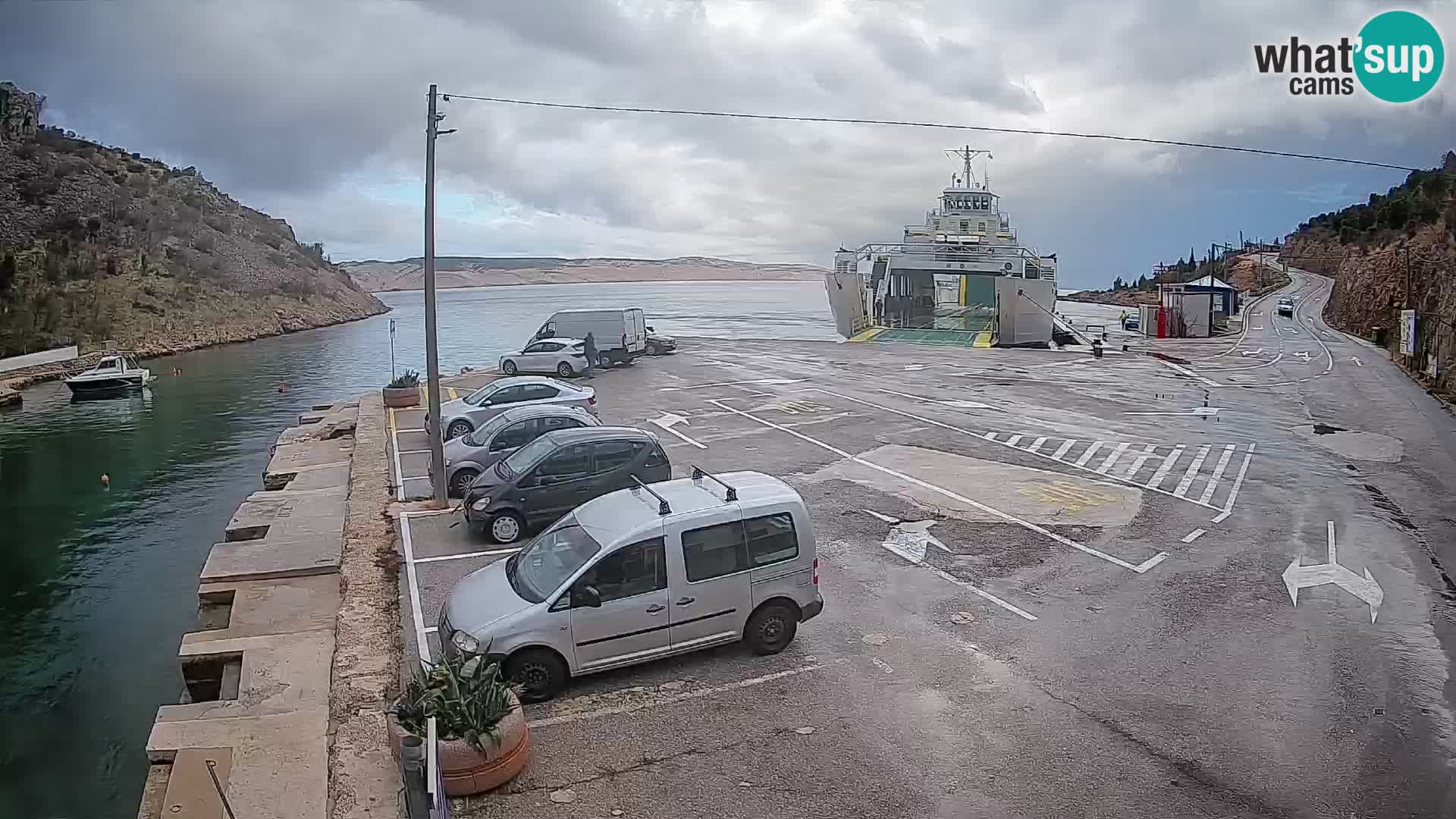 Webcam porto traghetti di Prizna – per l’isola di Pag