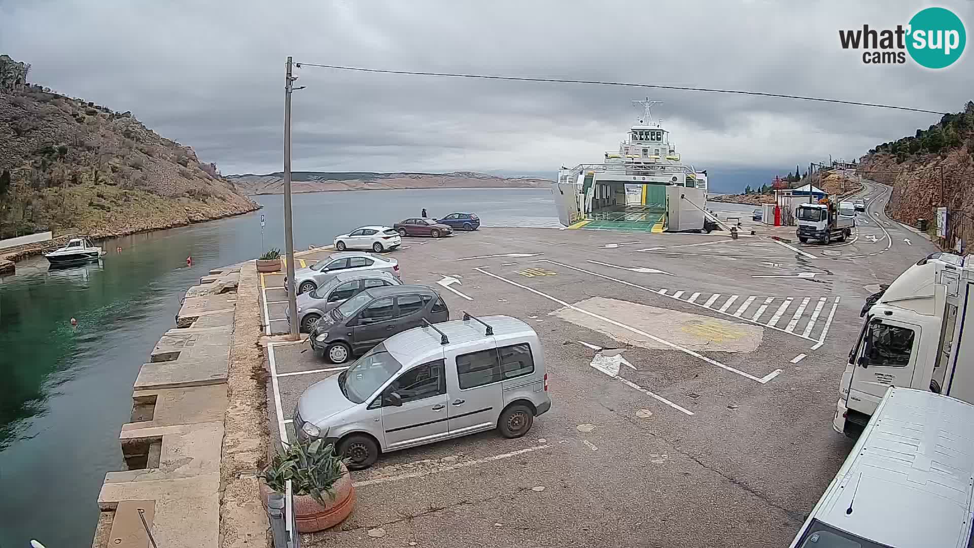 Webcam porto traghetti di Prizna – per l’isola di Pag