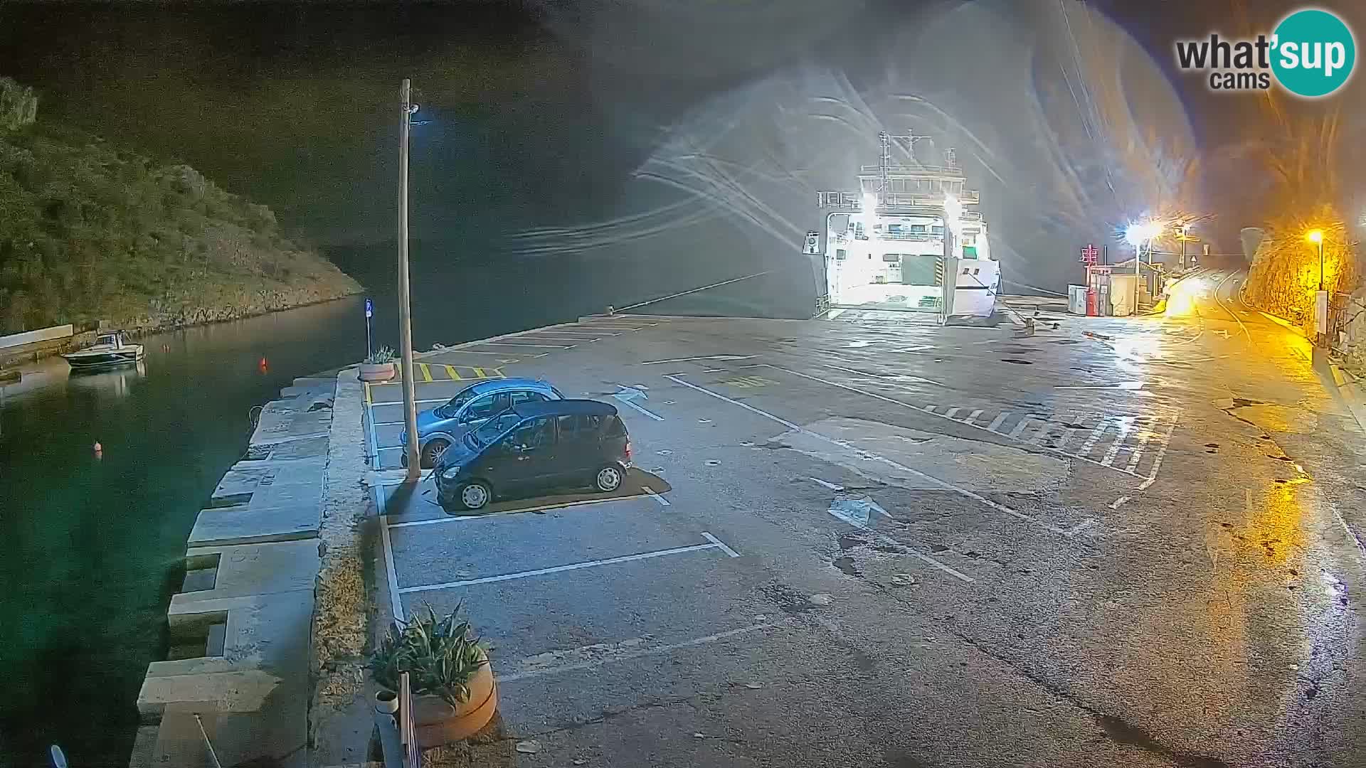 Webcam Fährhafen Prizna – zur Insel Pag