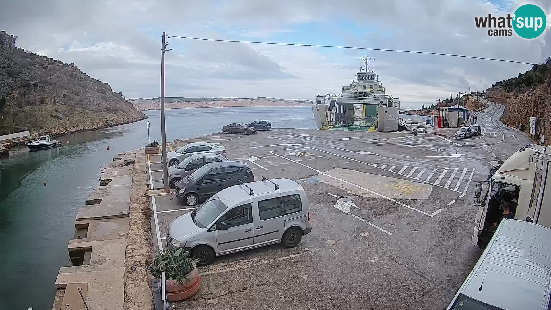 Webcam porto traghetti di Prizna – per l’isola di Pag