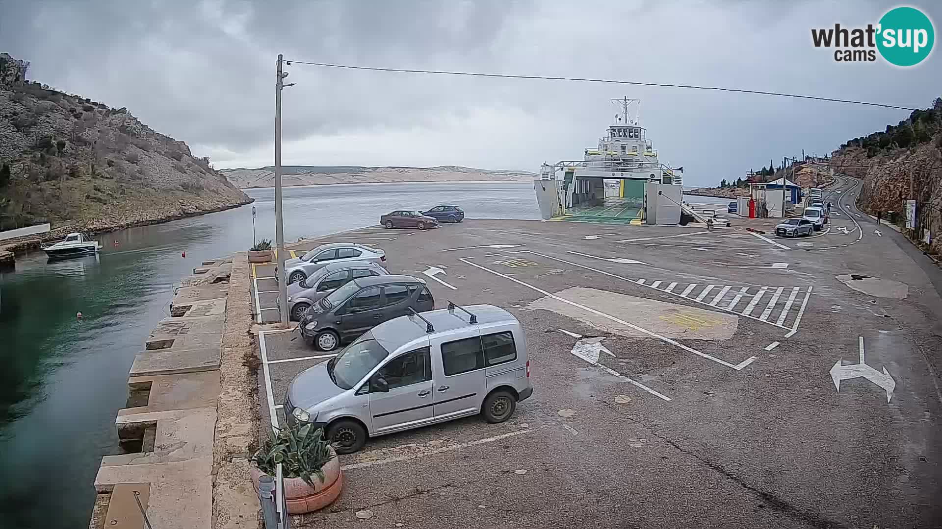 Webcam porto traghetti di Prizna – per l’isola di Pag