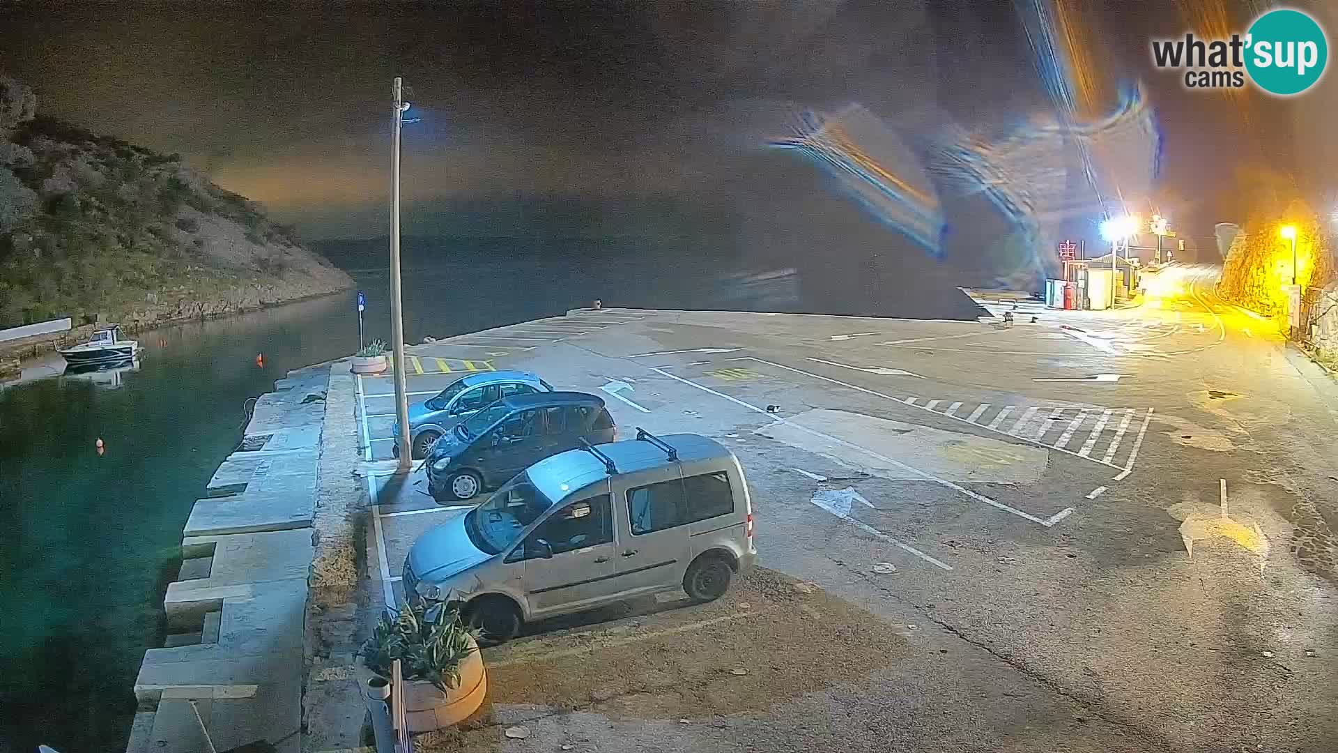 Webcam Fährhafen Prizna – zur Insel Pag