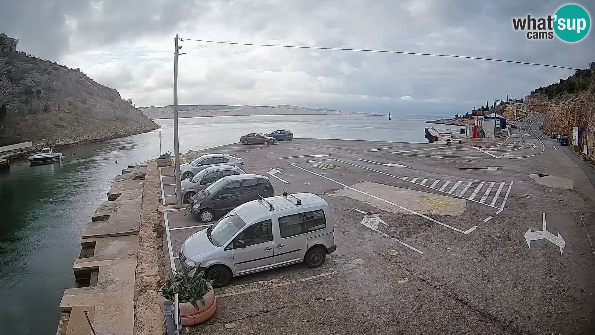Webcam porto traghetti di Prizna – per l’isola di Pag