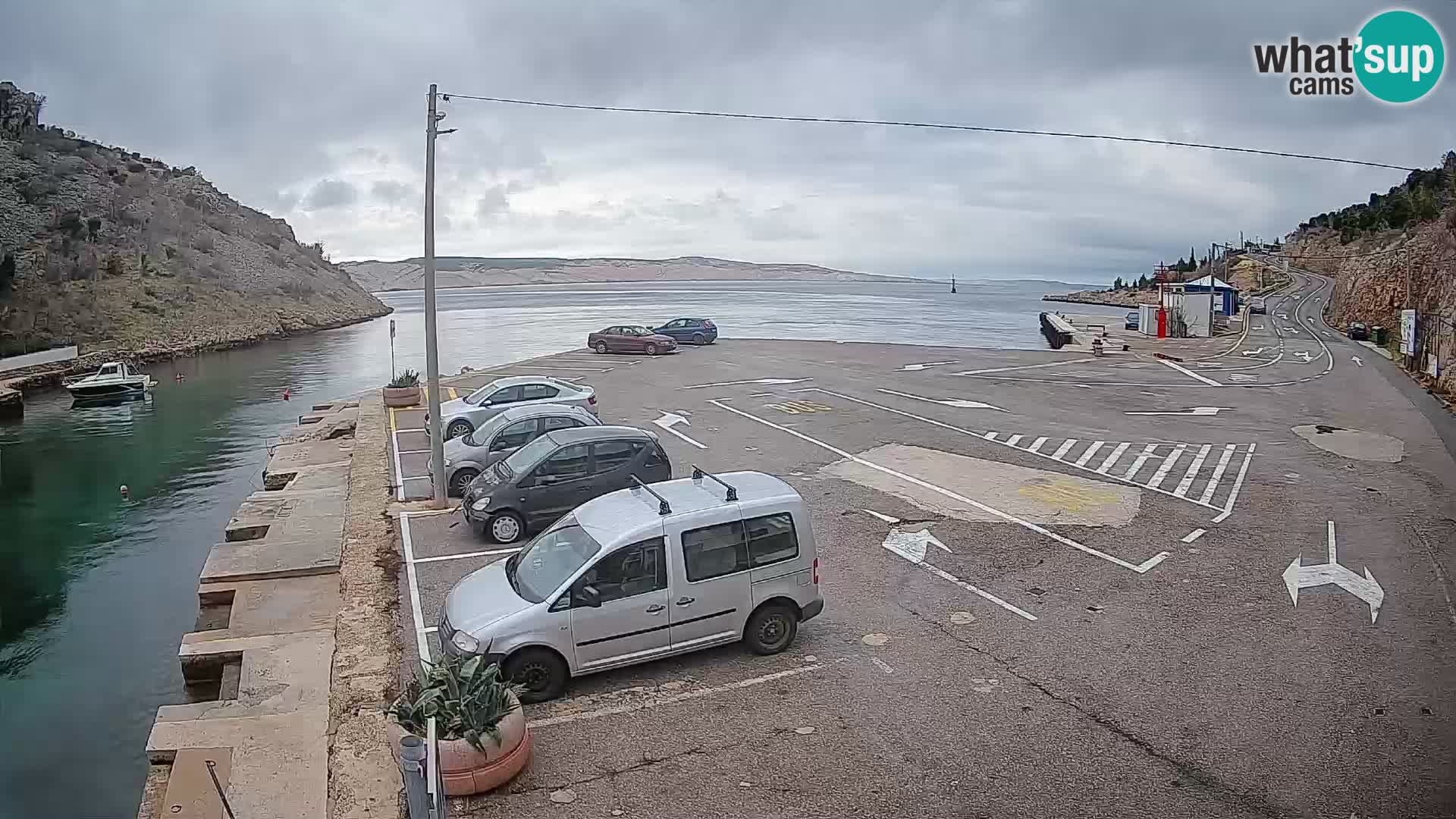 Webcam porto traghetti di Prizna – per l’isola di Pag