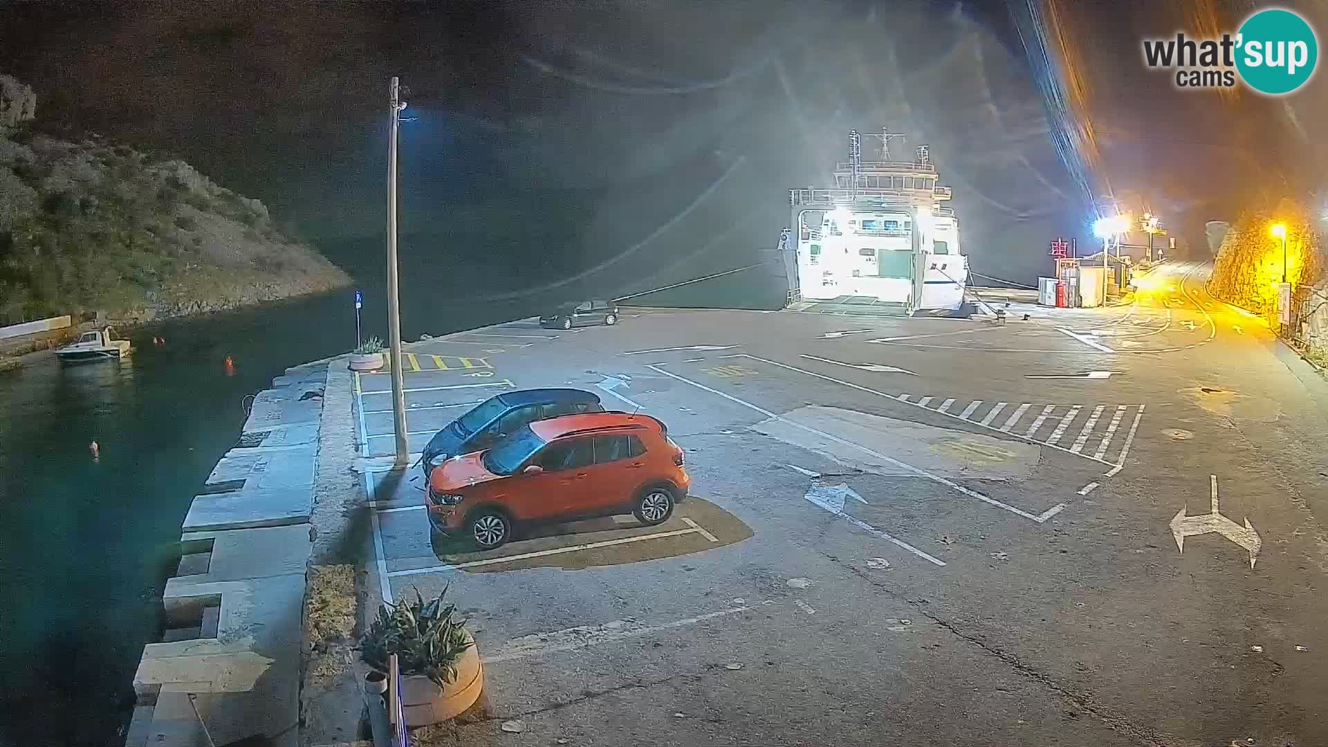 Webcam Fährhafen Prizna – zur Insel Pag