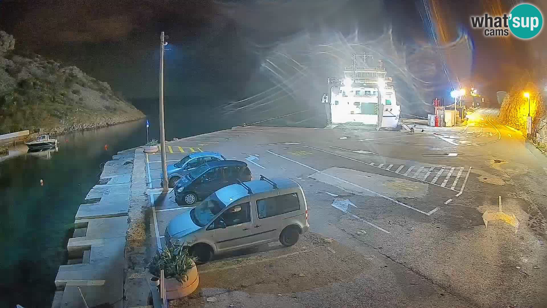 Webcam Fährhafen Prizna – zur Insel Pag