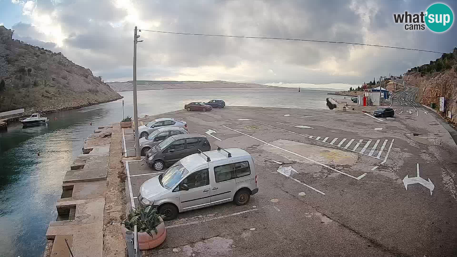 Webcam porto traghetti di Prizna – per l’isola di Pag