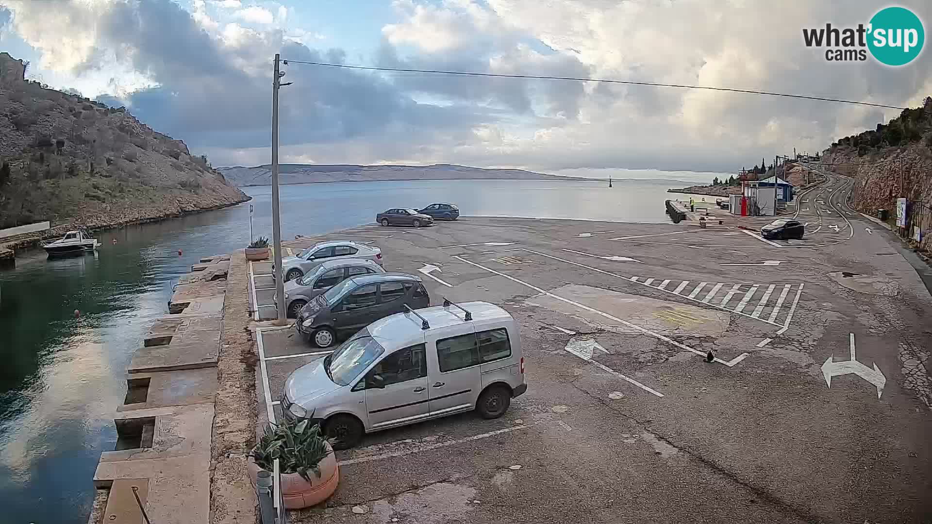 Webcam porto traghetti di Prizna – per l’isola di Pag