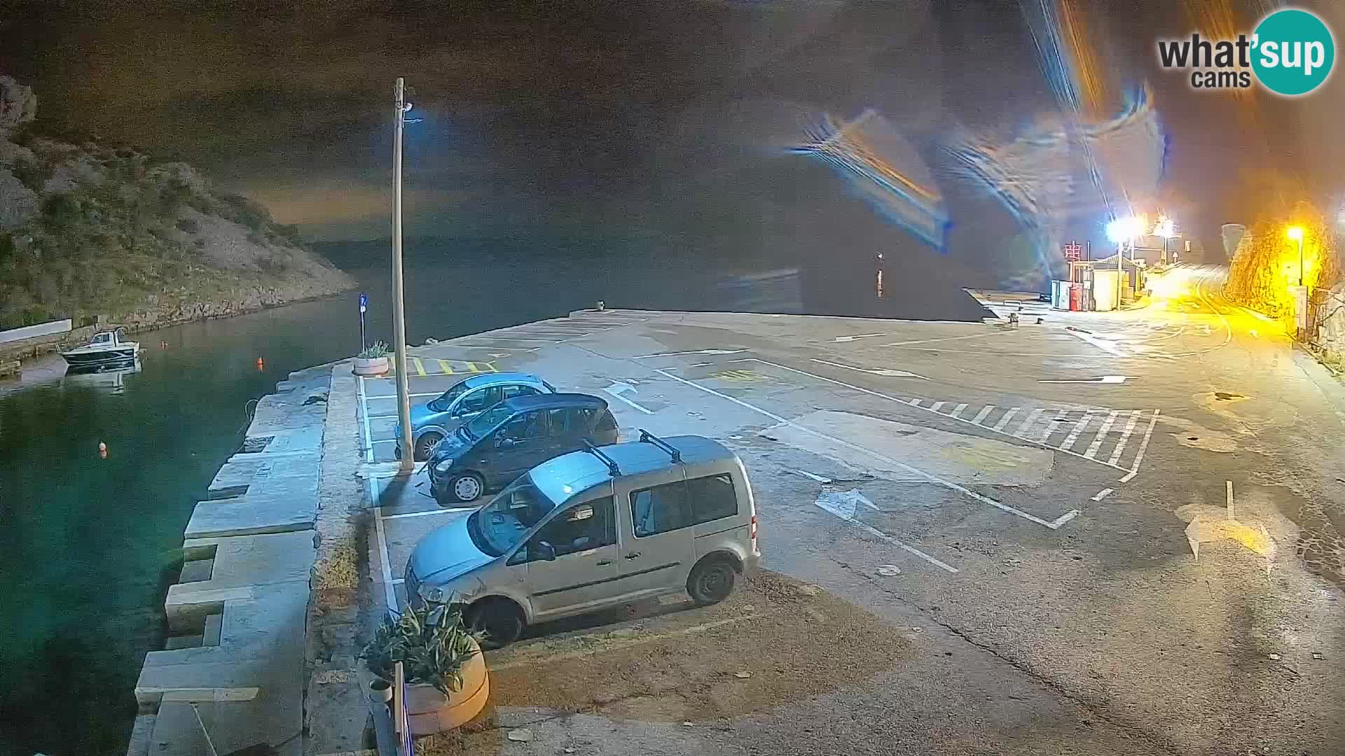 Webcam Prizna ferry port to Pag island