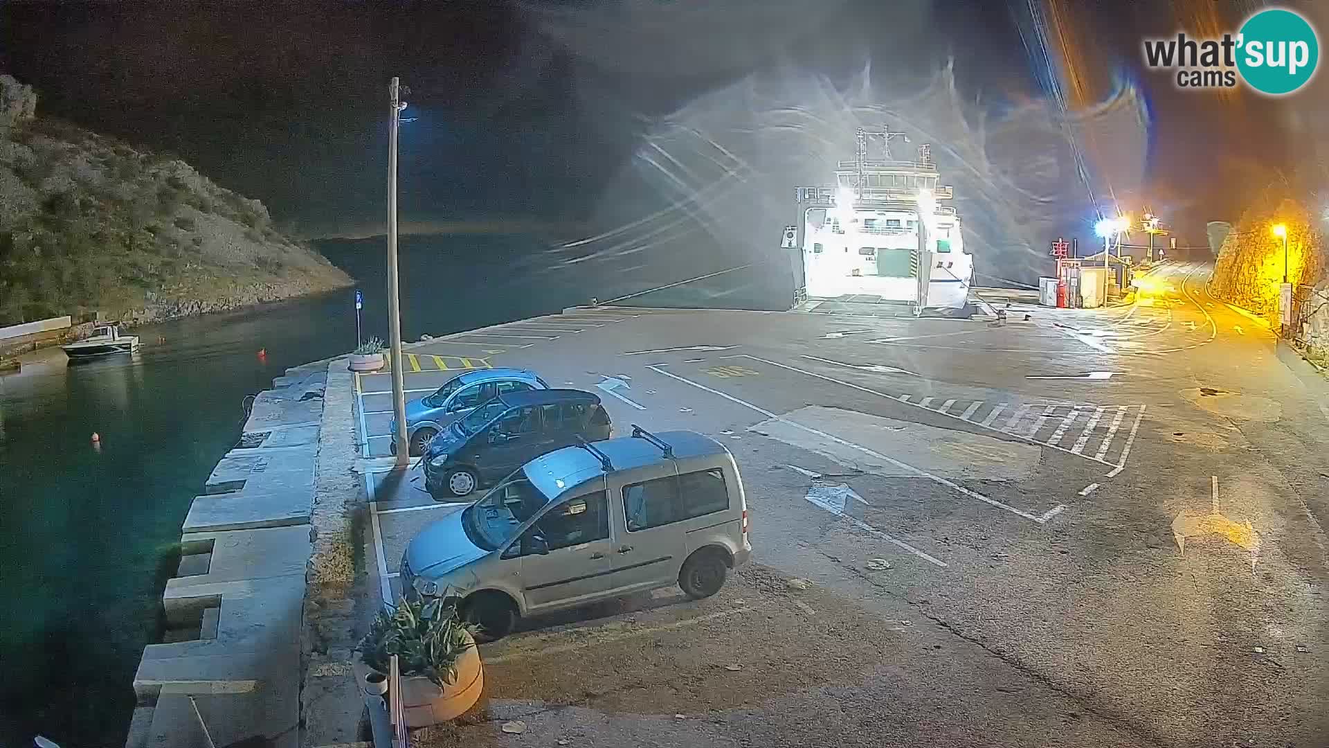 Webcam Fährhafen Prizna – zur Insel Pag
