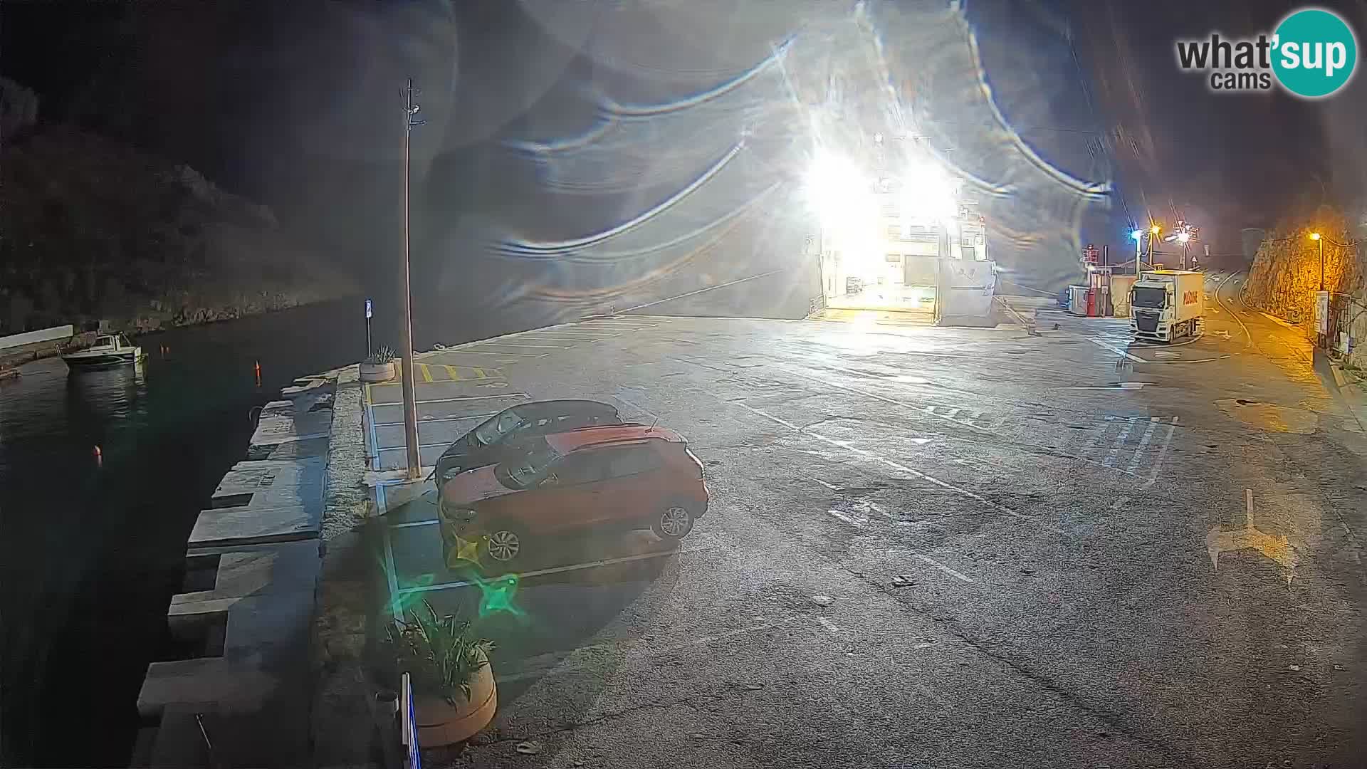 Webcam Fährhafen Prizna – zur Insel Pag