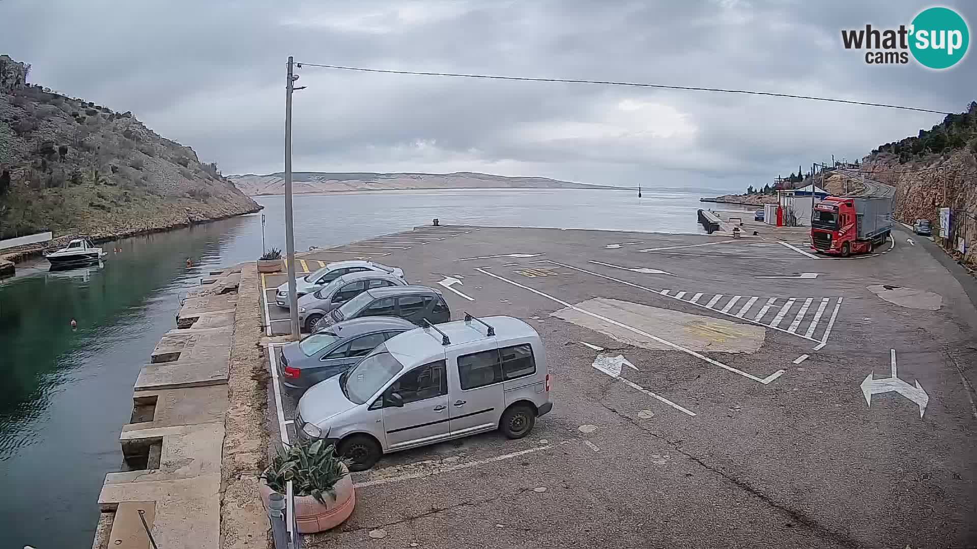Webcam porto traghetti di Prizna – per l’isola di Pag