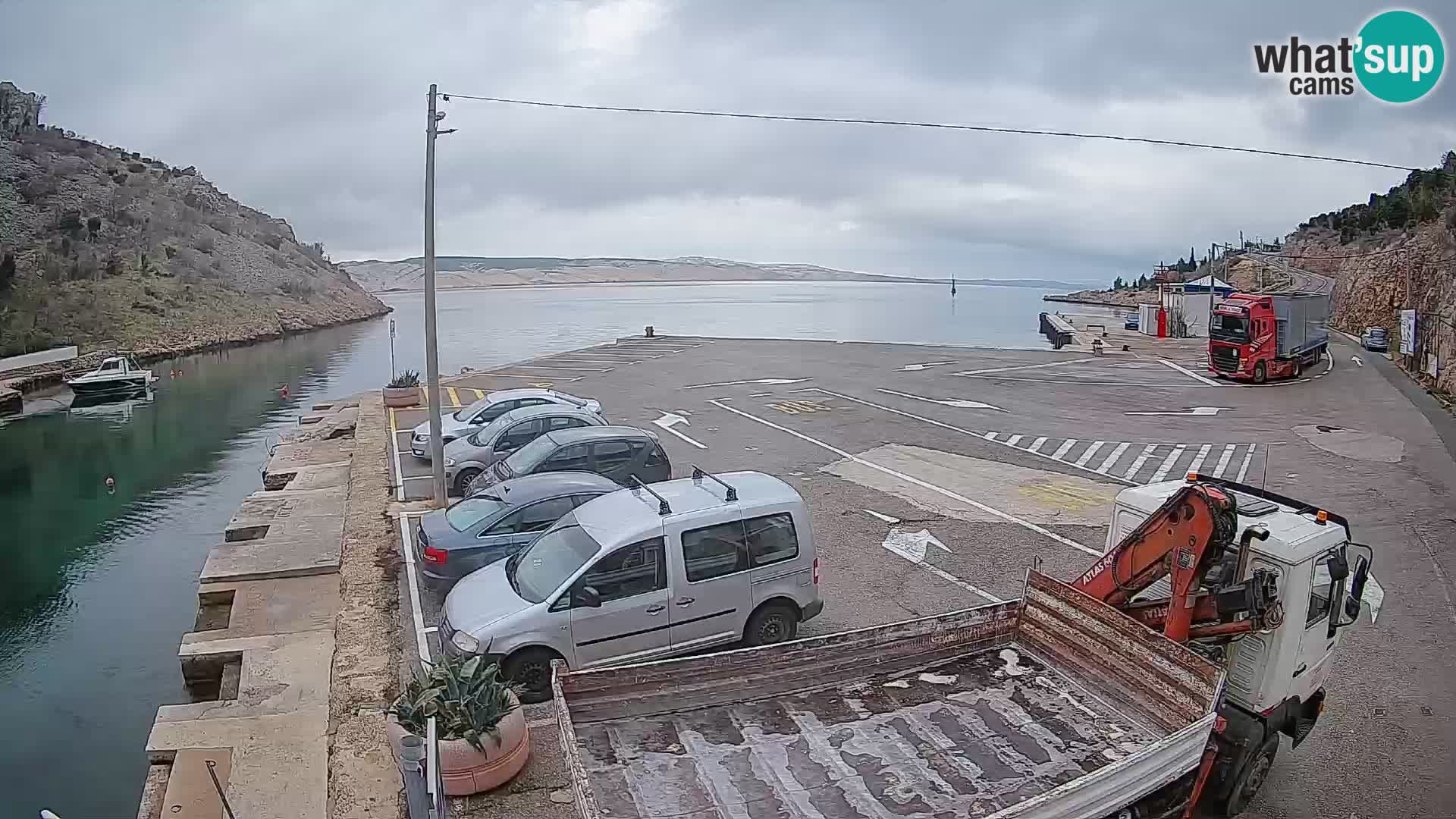 Webcam porto traghetti di Prizna – per l’isola di Pag