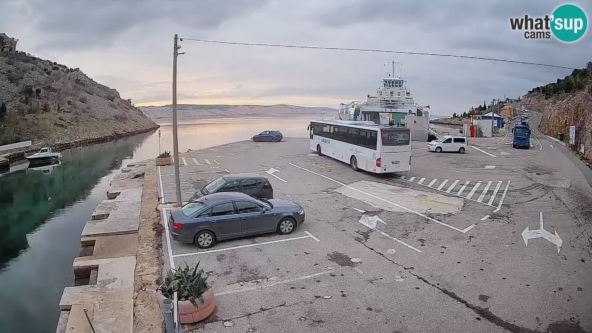 Webcam porto traghetti di Prizna – per l’isola di Pag