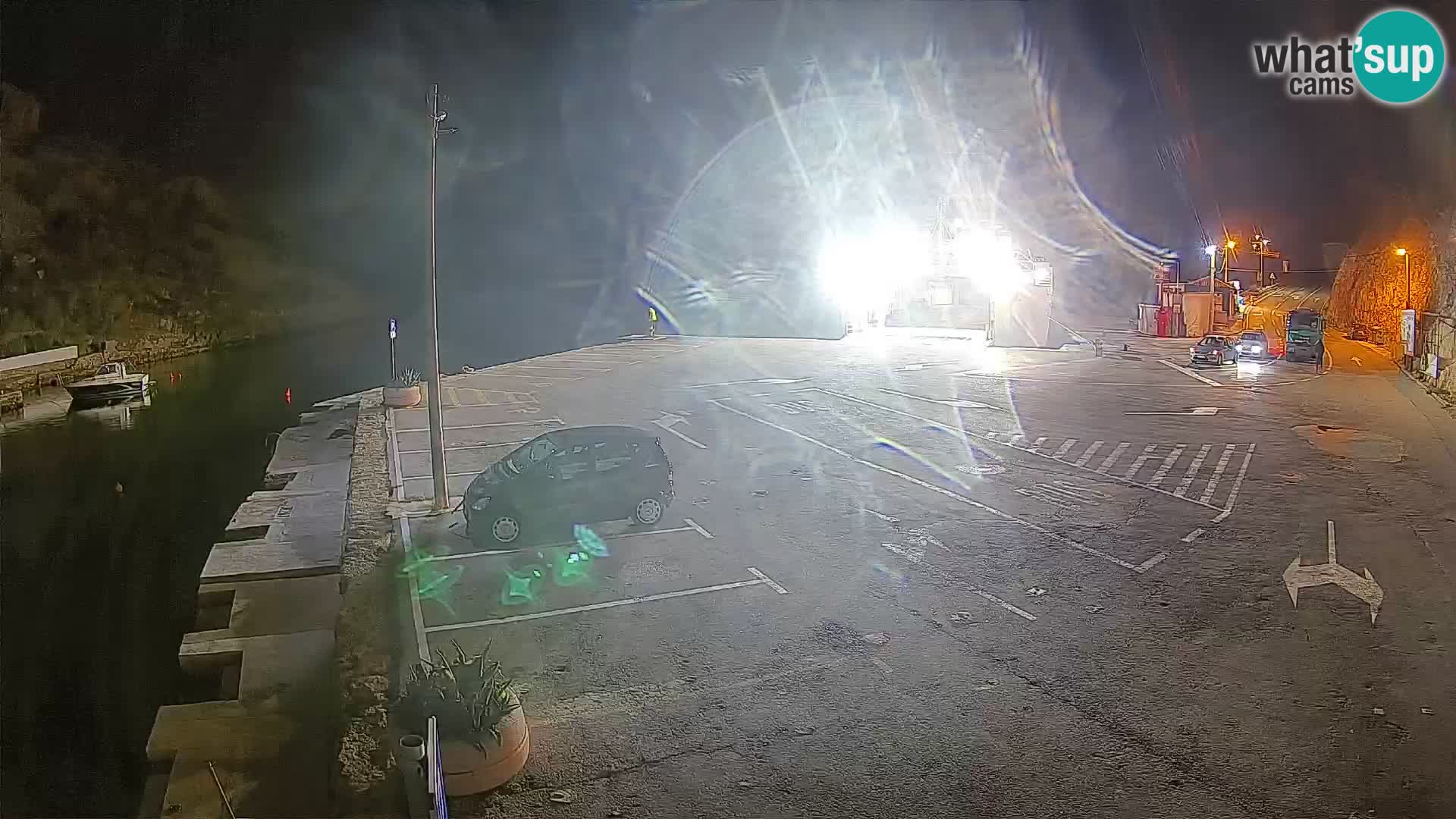 Webcam Fährhafen Prizna – zur Insel Pag