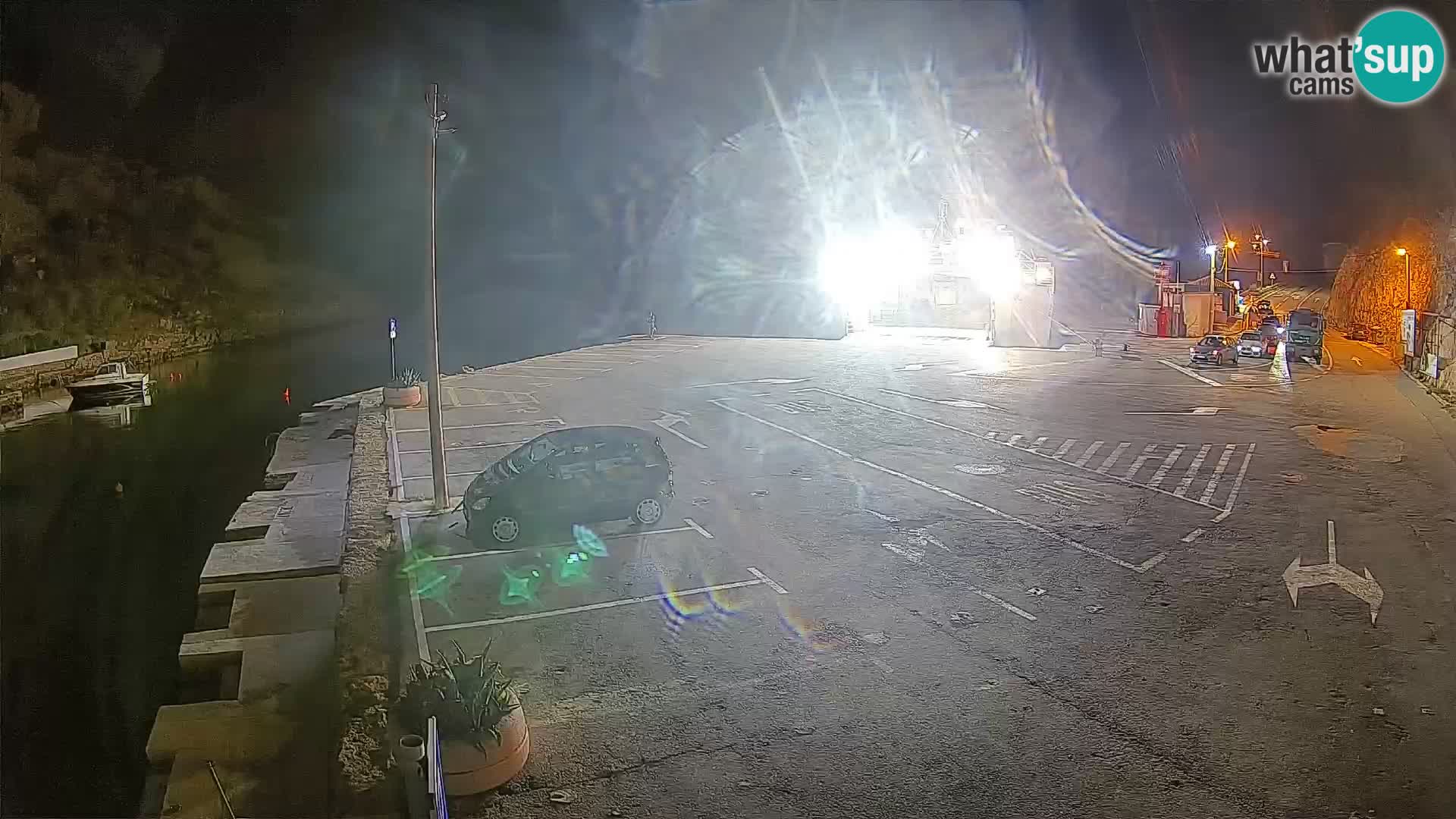 Webcam port de ferry de Prizna – vers l’île de Pag