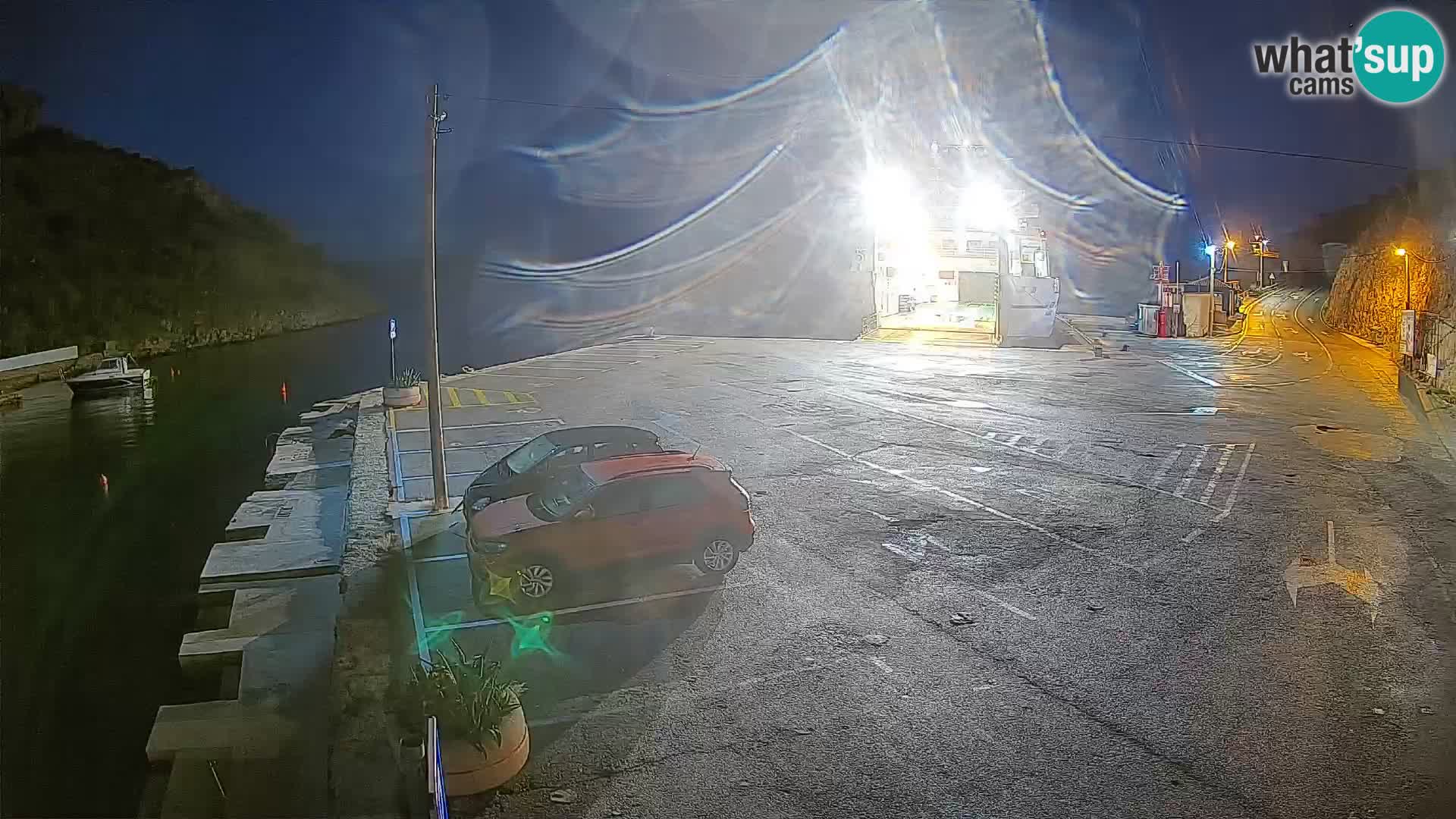 Webcam Fährhafen Prizna – zur Insel Pag