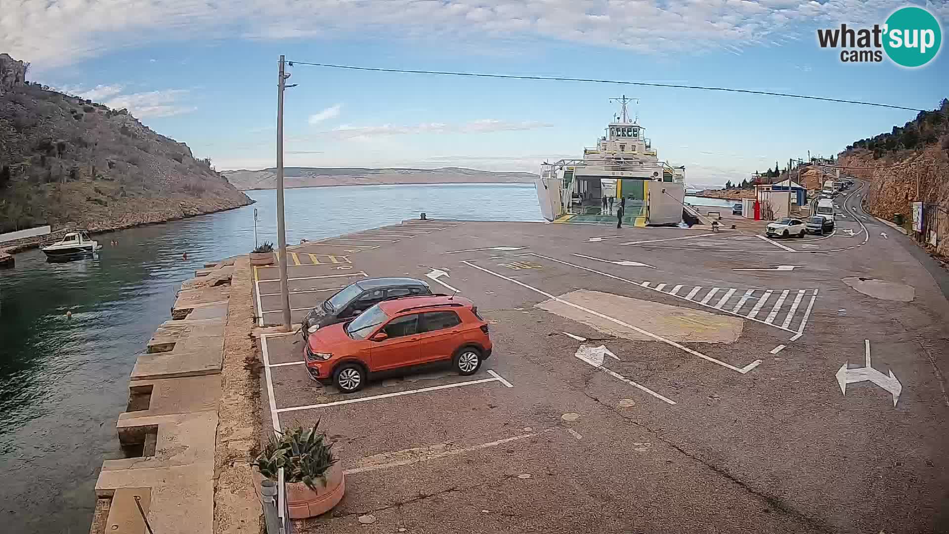 Webcam porto traghetti di Prizna – per l’isola di Pag